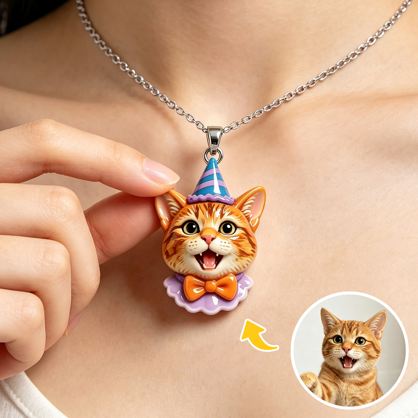 Personalized necklaces, customizable pet pendants, dog and cat portrait necklaces, commemorative gifts, and the perfect present for pet lovers.