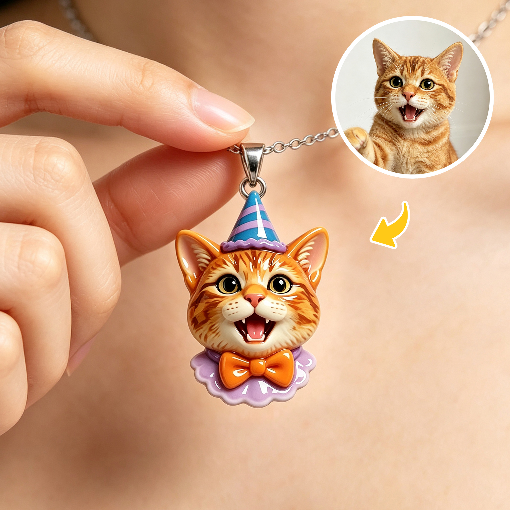 Personalized necklaces, customizable pet pendants, dog and cat portrait necklaces, commemorative gifts, and the perfect present for pet lovers.