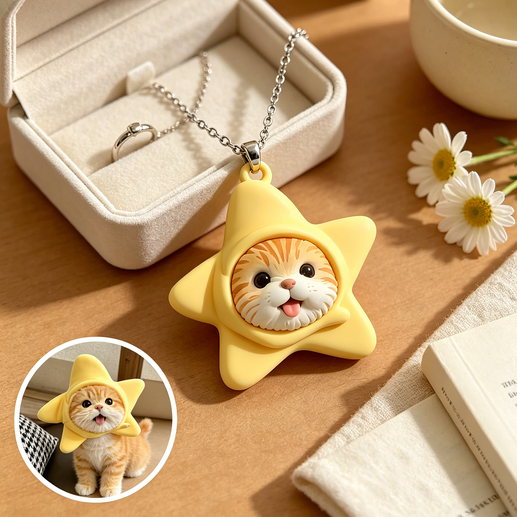 Personalized necklaces, customizable pet pendants, dog and cat portrait necklaces, commemorative gifts, and the perfect present for pet lovers.
