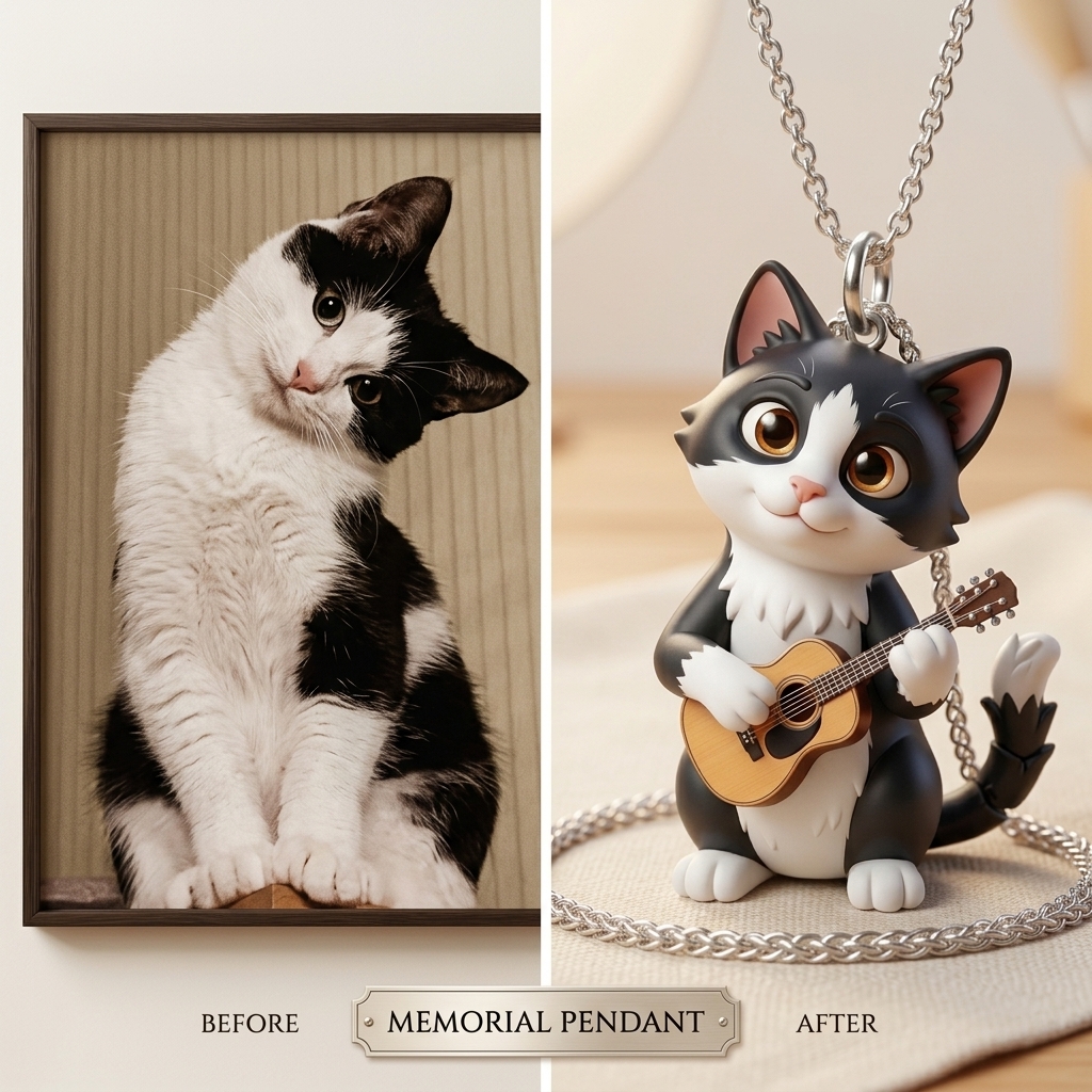 Personalized pet necklaces, customizable pet pendants, dog and cat portrait necklaces, commemorative gifts, and the perfect present for pet lovers.