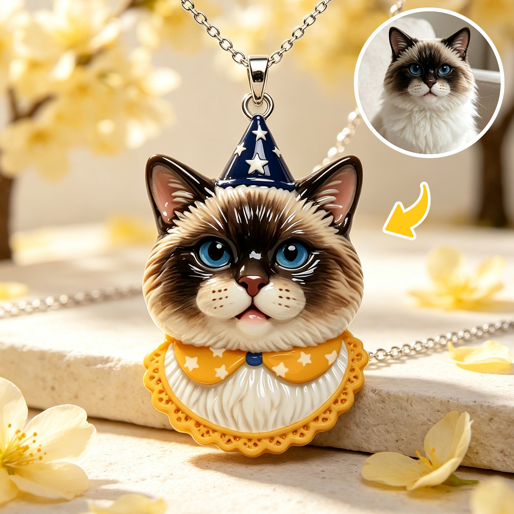 Personalized necklaces, customizable pet pendants, dog and cat portrait necklaces, commemorative gifts, and the perfect present for pet lovers.