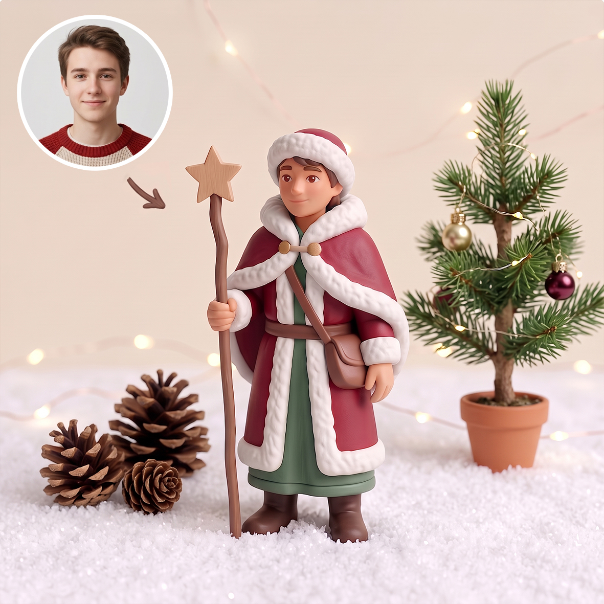 Custom 3D Christmas Character Figures Figurine