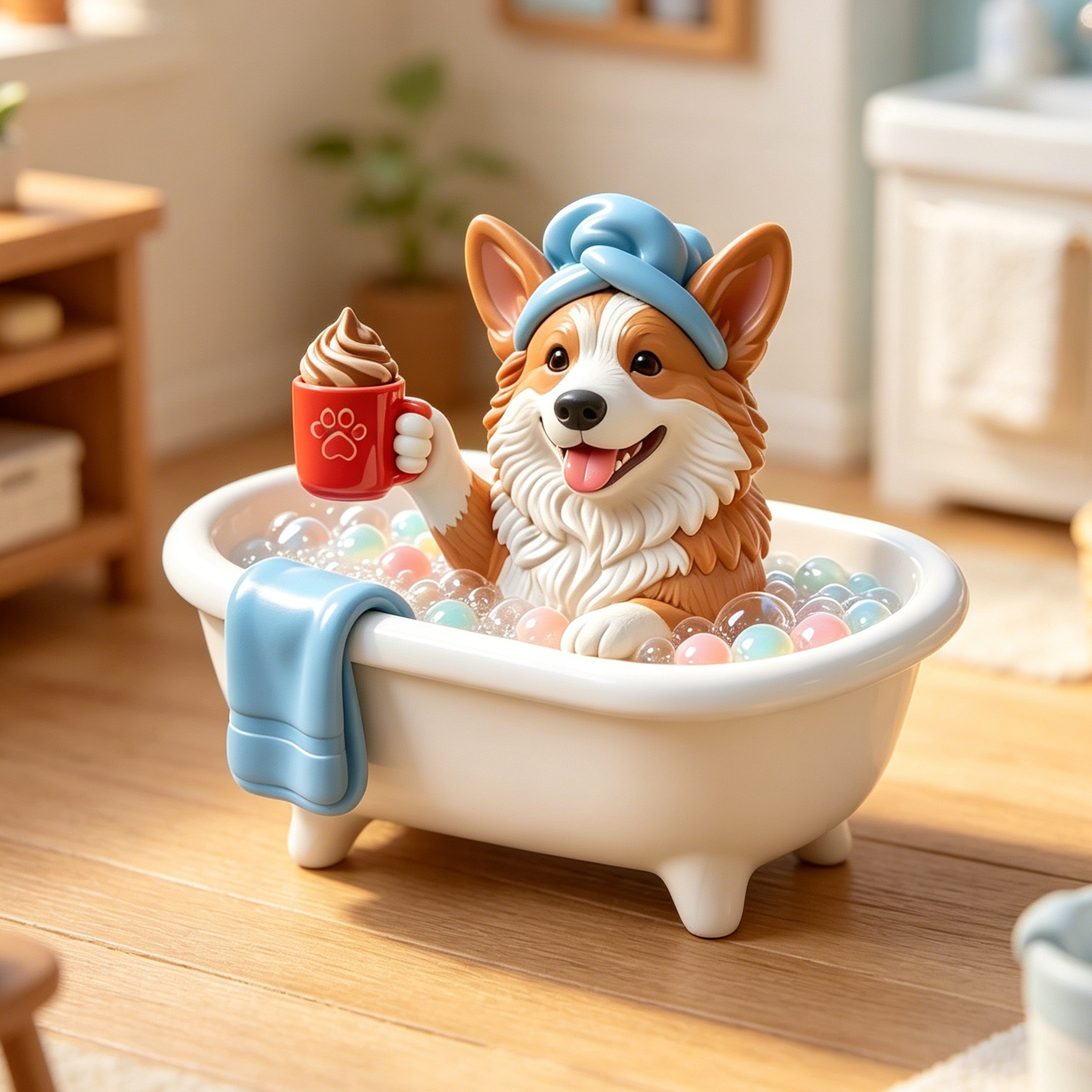 Cute 3D Custom Mini Ornaments of Characters or Pets | Made of resin, compatible with cars and offices, multi-purpose for dashboard/desktop/hanging, cartoon theme, perfect for Valentine's Day gifts.