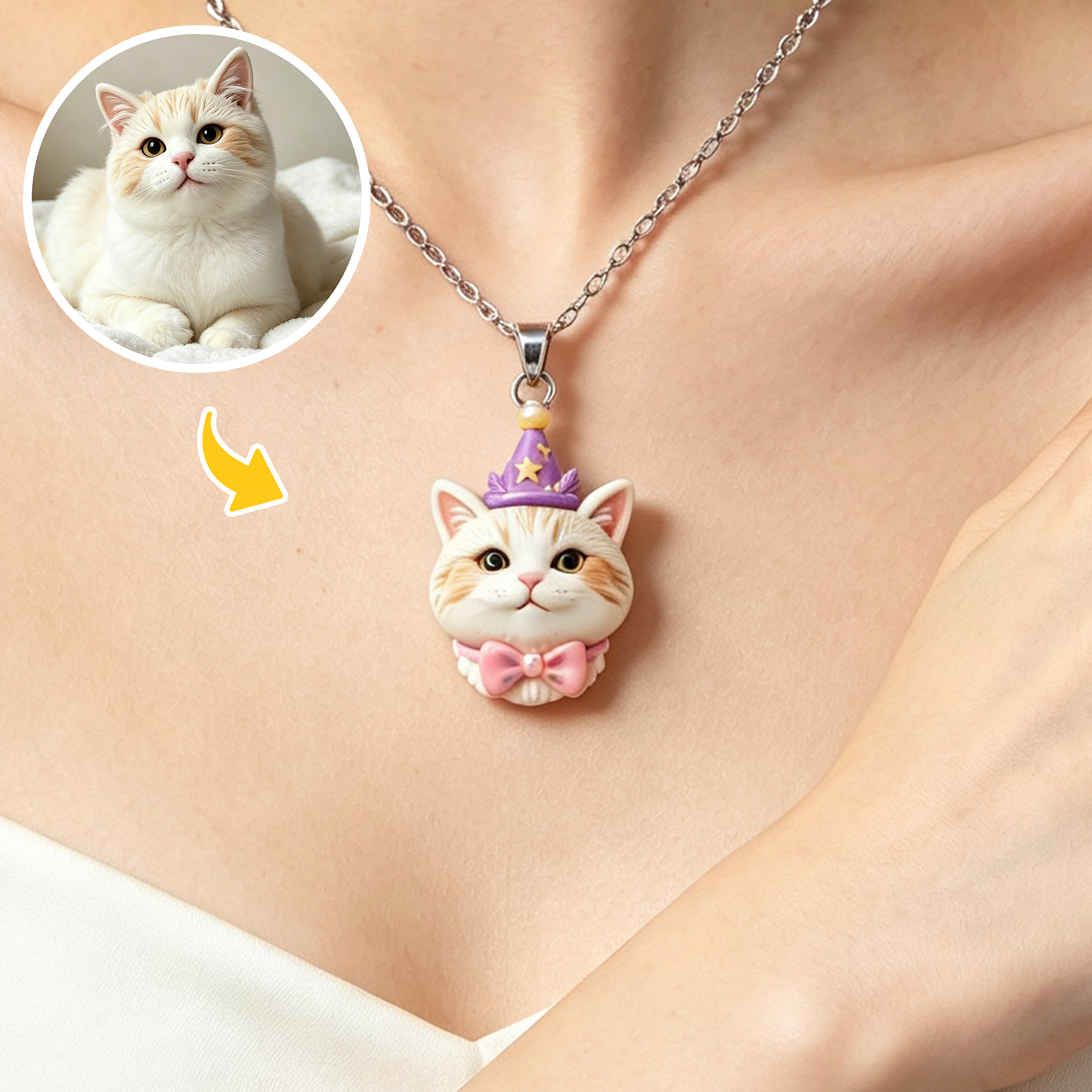 Personalized necklaces, customizable pet pendants, dog and cat portrait necklaces, commemorative gifts, and the perfect present for pet lovers.