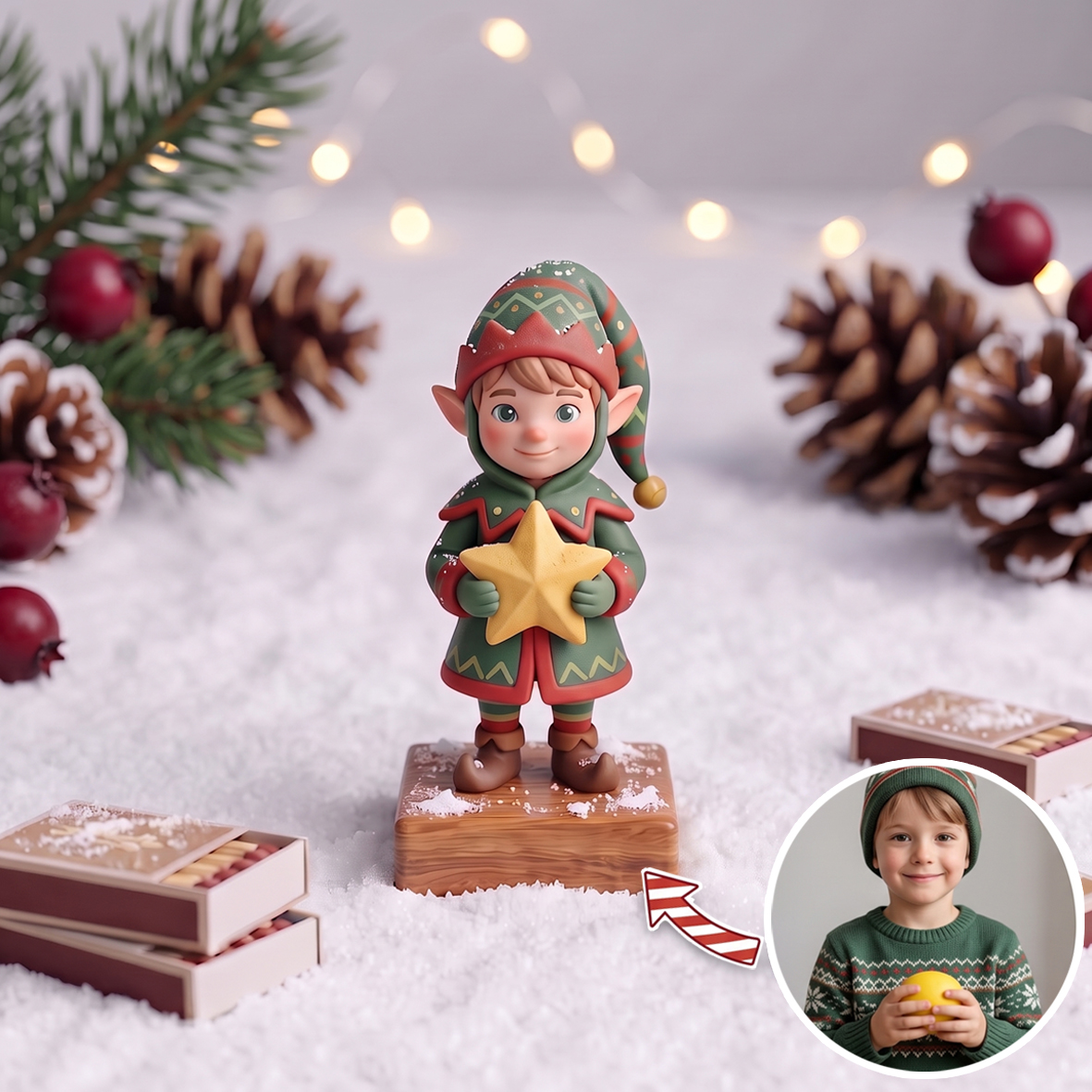 Custom 3D Christmas Character Figures Figurine
