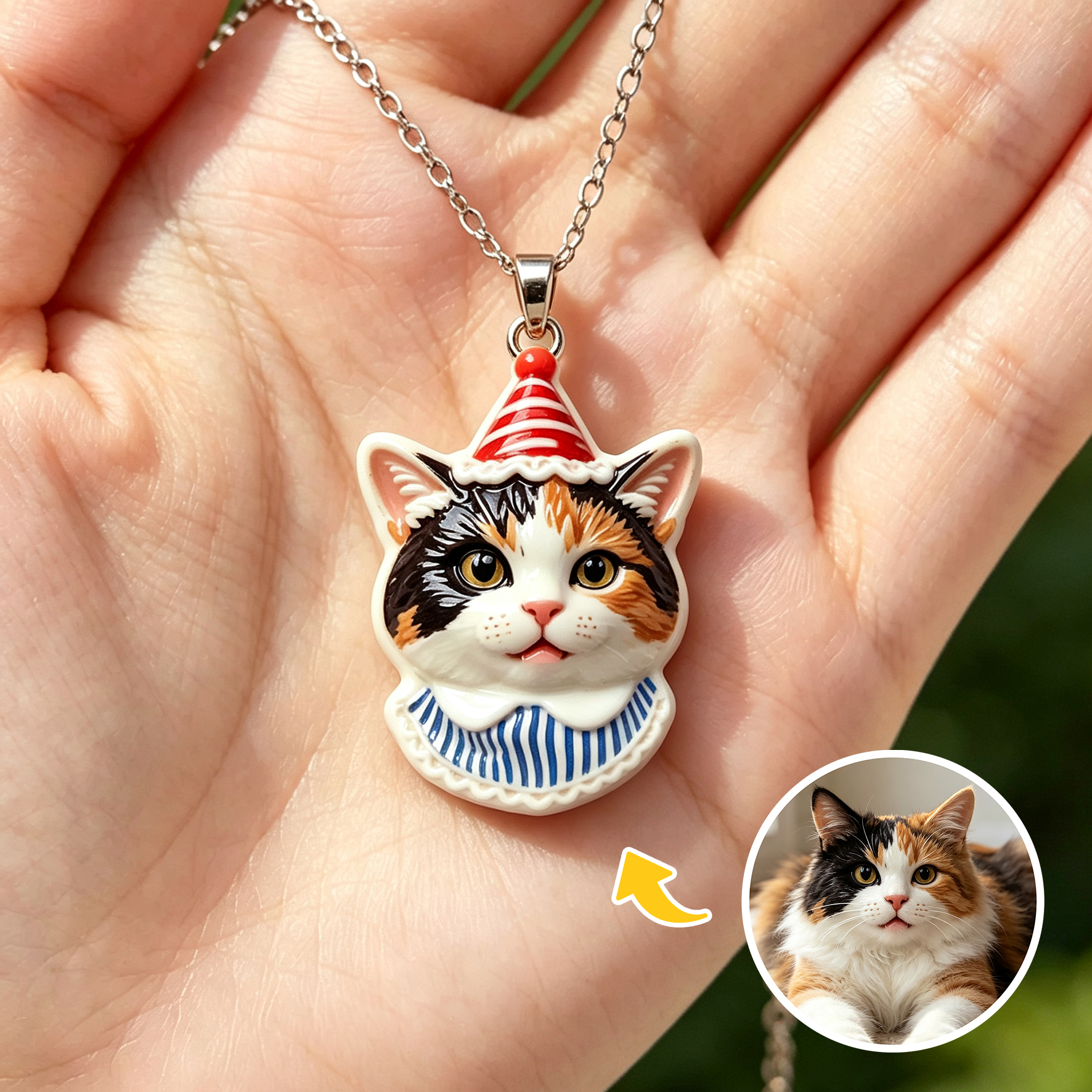 Personalized necklaces, customizable pet pendants, dog and cat portrait necklaces, commemorative gifts, and the perfect present for pet lovers.