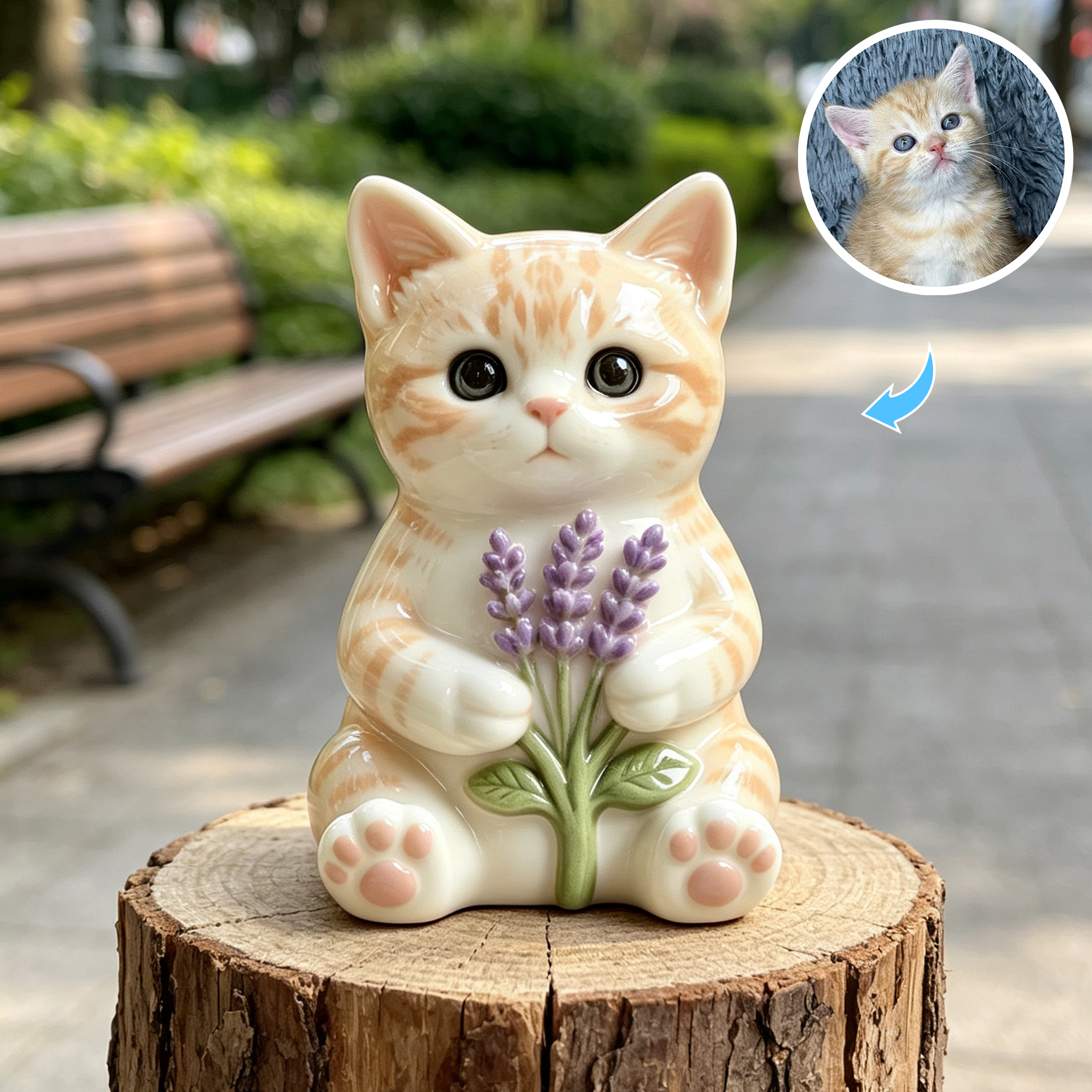 Cute 3D Custom Mini Ornaments of Characters or Pets | Made of resin, compatible with cars and offices, multi-purpose for dashboard/desktop/hanging, cartoon theme, perfect for Valentine's Day gifts.