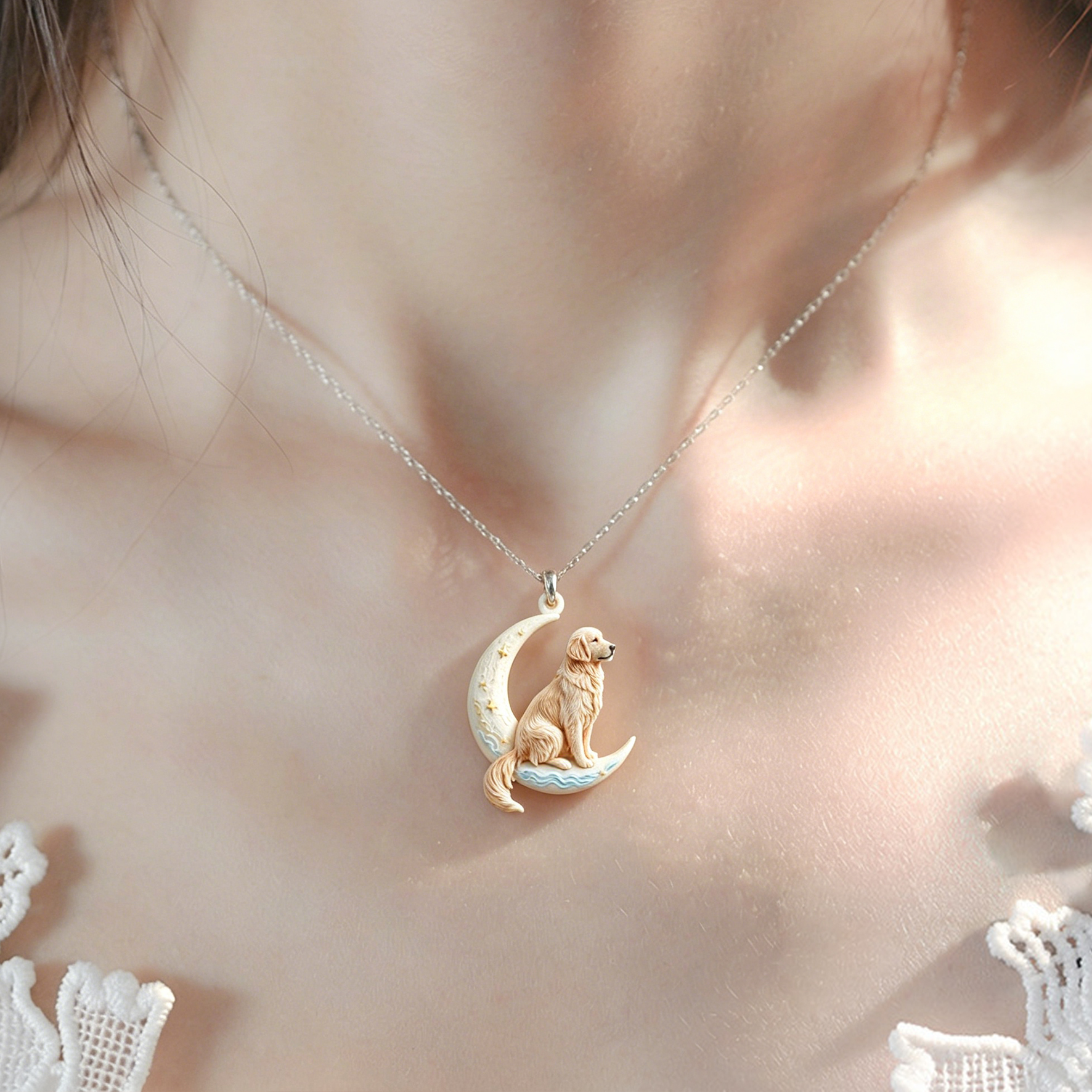 Personalized necklaces, customizable pet pendants, dog and cat portrait necklaces, commemorative gifts, and the perfect present for pet lovers.