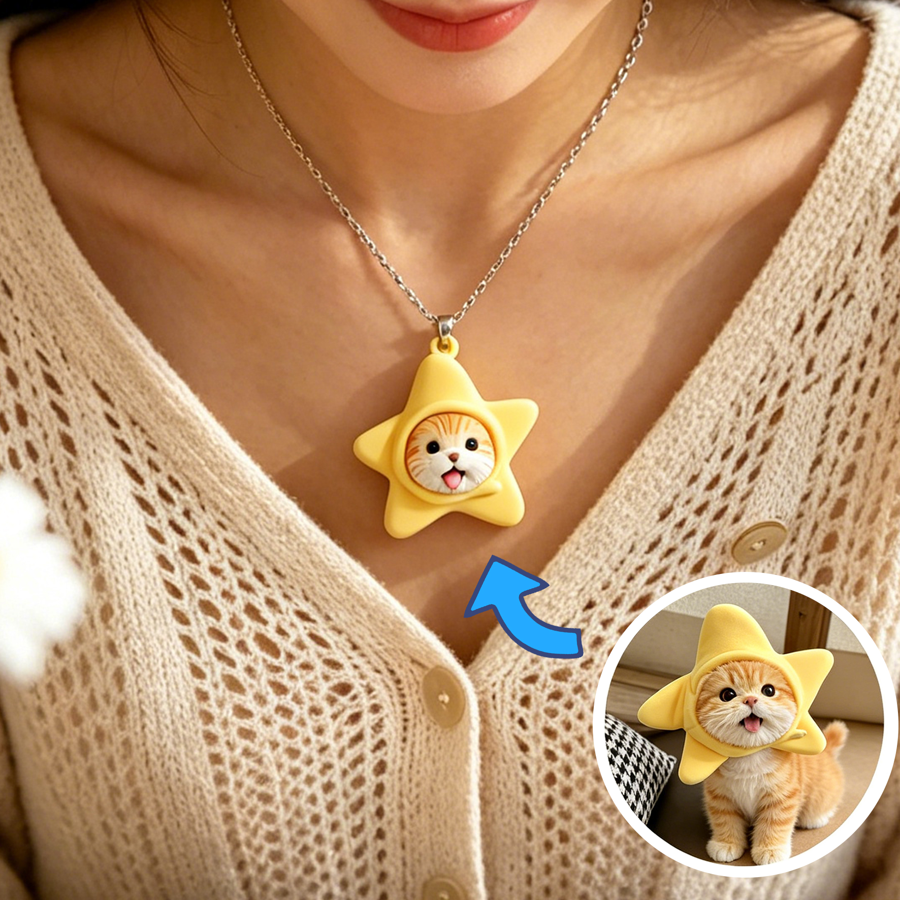 Personalized necklaces, customizable pet pendants, dog and cat portrait necklaces, commemorative gifts, and the perfect present for pet lovers.