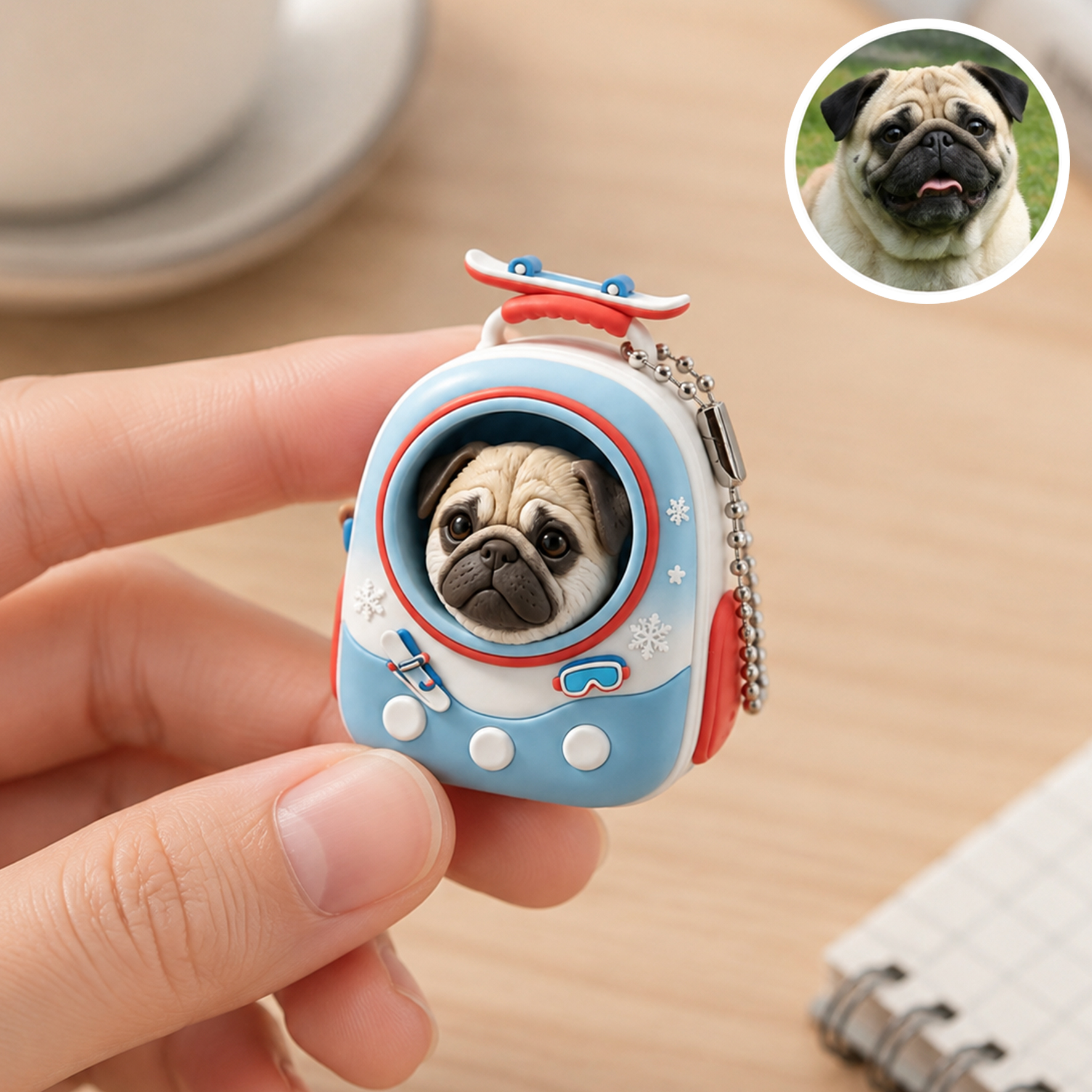 Custom 3D printed Clicky pet fidget toy, Personalized dog cats portrait with bag keychain, Cute animals pop-up fidget ornaments, keyboard clicker keychain, Commemorative gifts, and the perfect present for pet lovers.