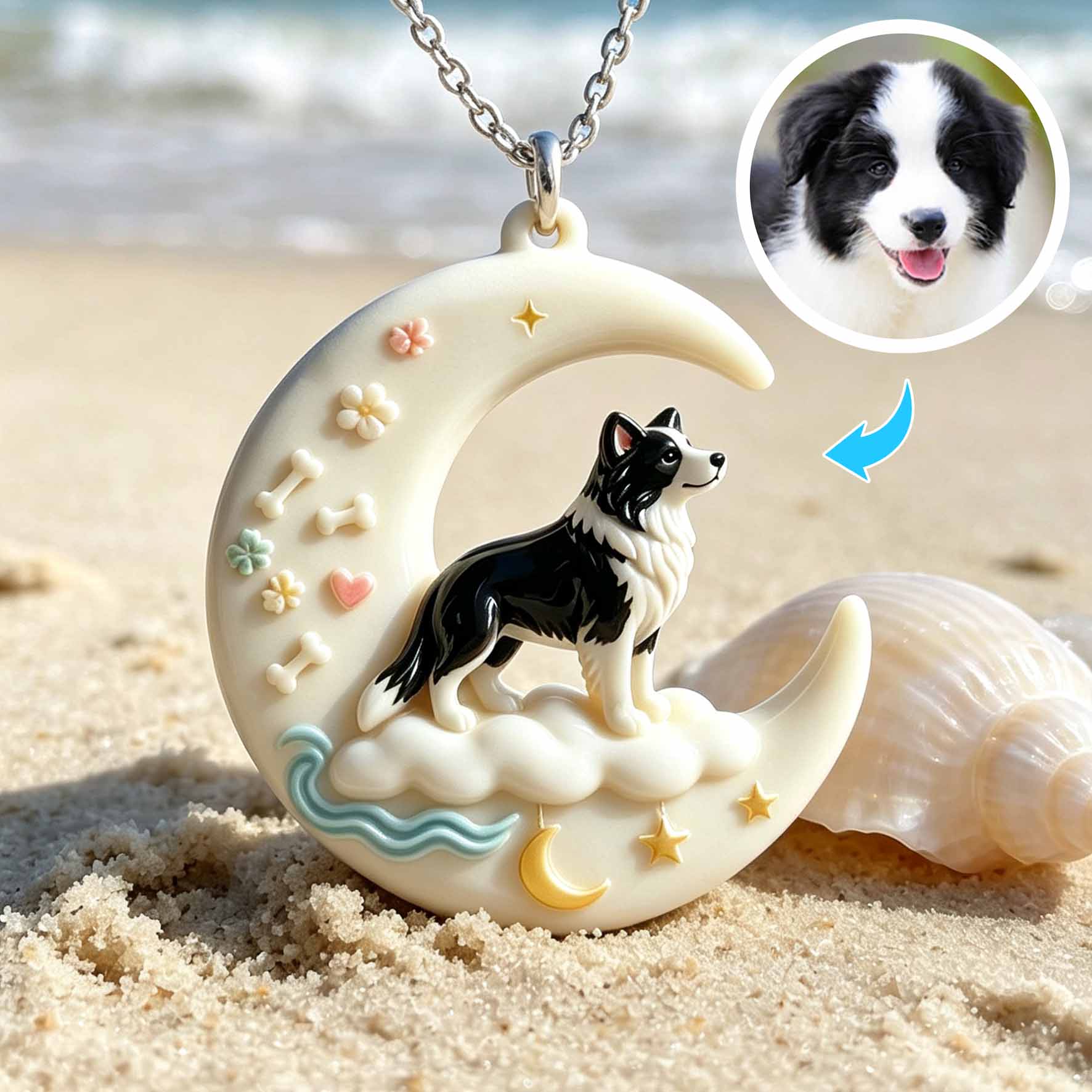 Personalized necklaces, customizable pet pendants, dog and cat portrait necklaces, commemorative gifts, and the perfect present for pet lovers.