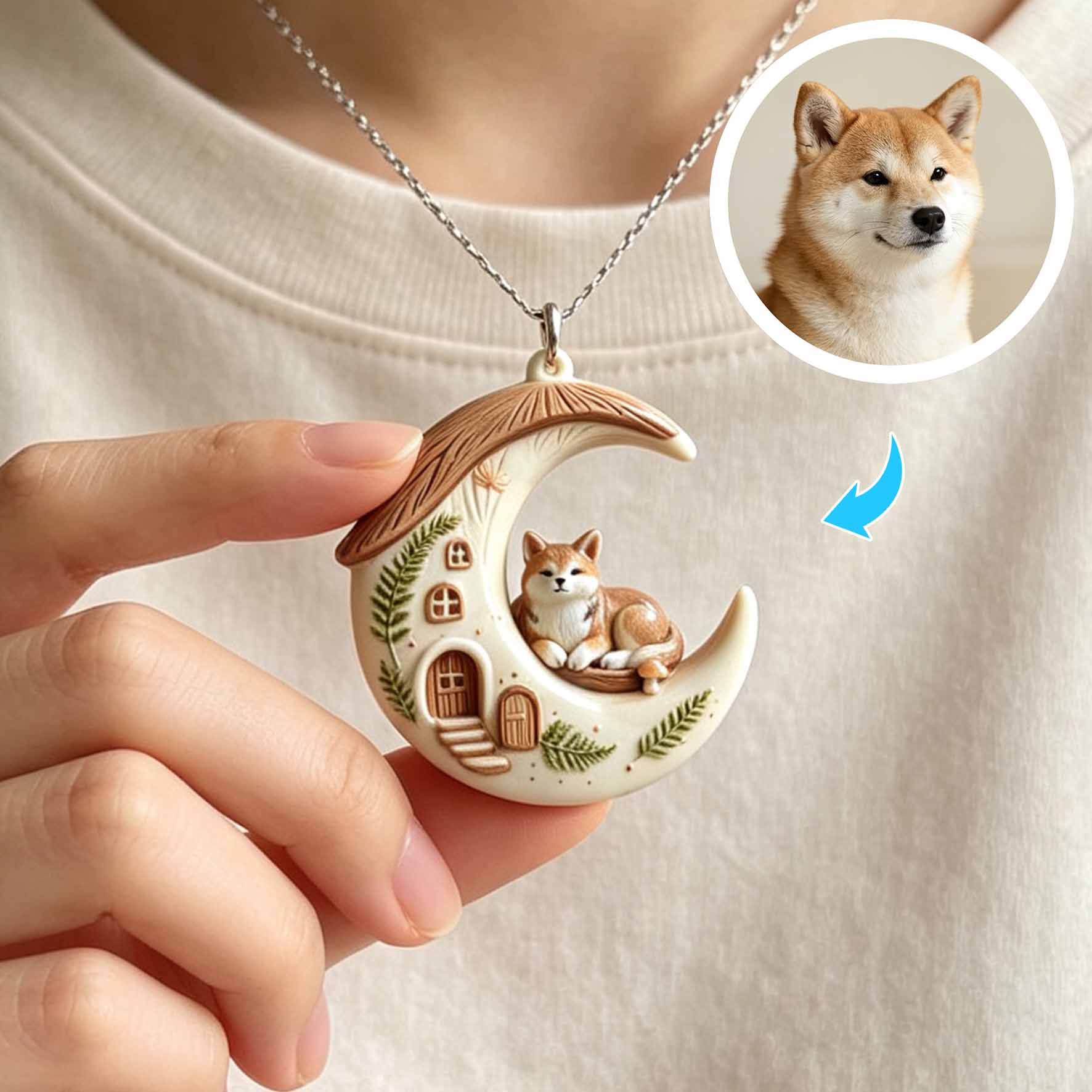 Personalized necklaces, customizable pet pendants, dog and cat portrait necklaces, commemorative gifts, and the perfect present for pet lovers.