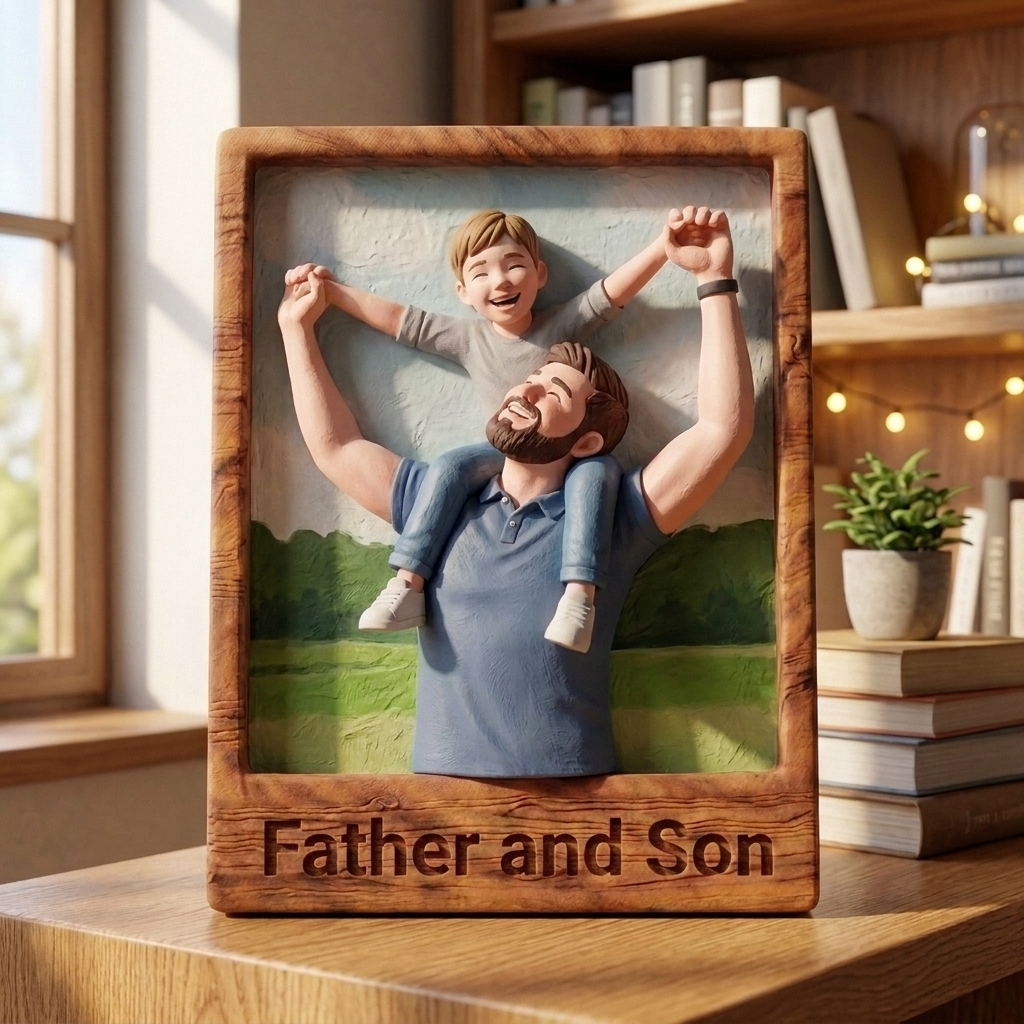Customized personalized 3D relief artwork (not 2D flat products)