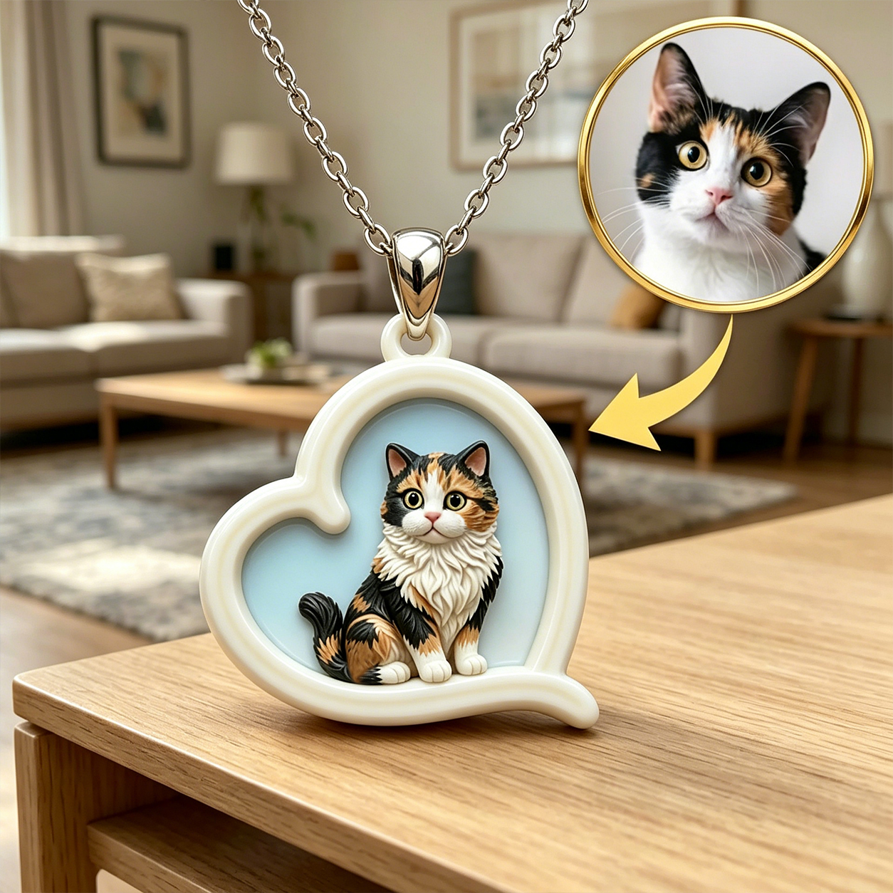 Personalized necklaces, customizable pet pendants, dog and cat portrait necklaces, commemorative gifts, and the perfect present for pet lovers.