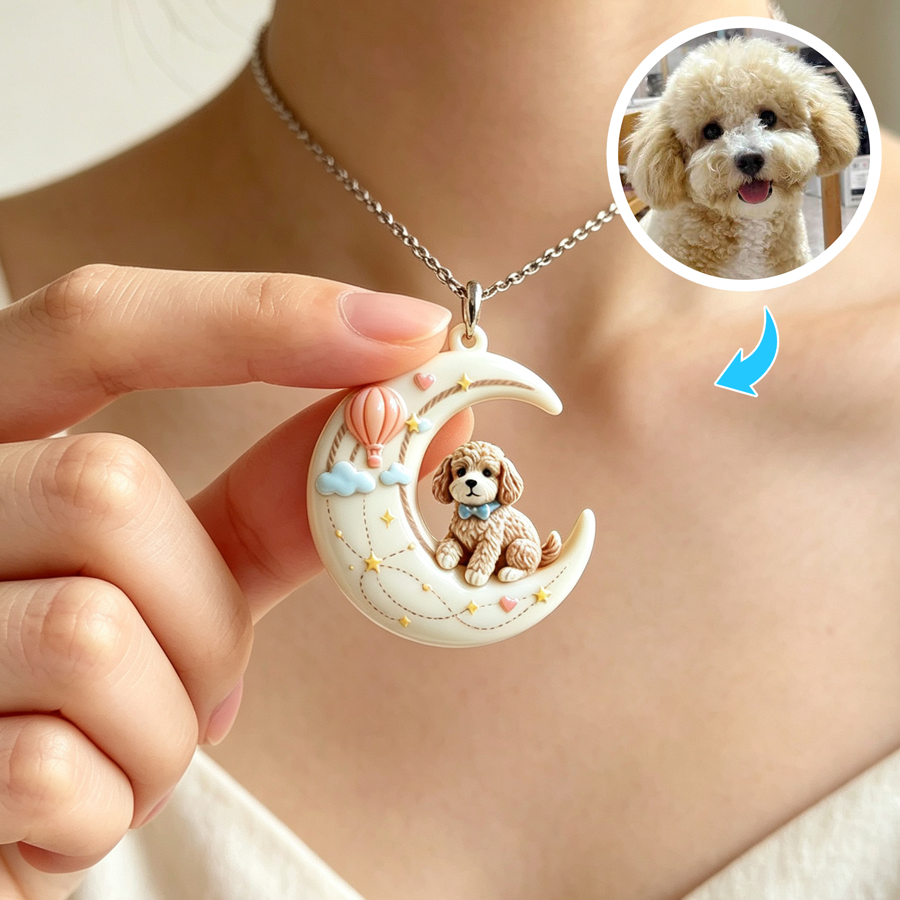 Personalized necklaces, customizable pet pendants, dog and cat portrait necklaces, commemorative gifts, and the perfect present for pet lovers.