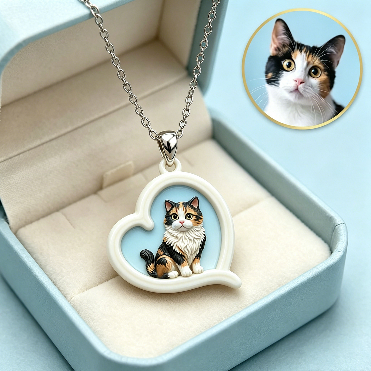 Personalized necklaces, customizable pet pendants, dog and cat portrait necklaces, commemorative gifts, and the perfect present for pet lovers.