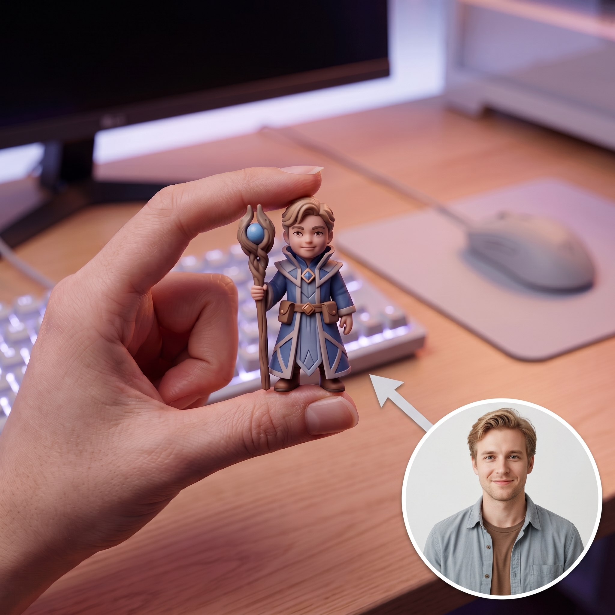 Custom 3D Character Figures Figurine – Fantasy RPG Style