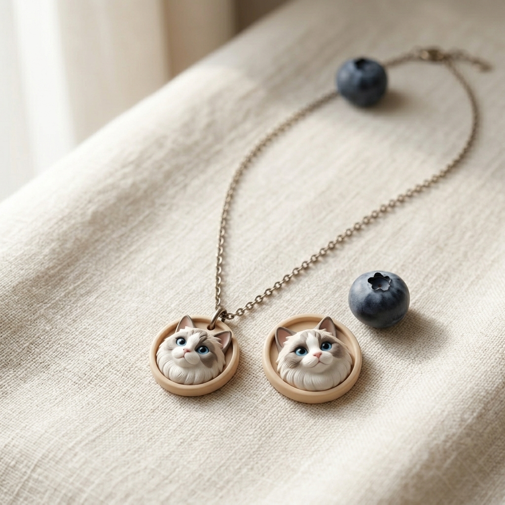 Personalized pet necklaces, customizable pet pendants, dog and cat portrait necklaces, commemorative gifts, and the perfect present for pet lovers.