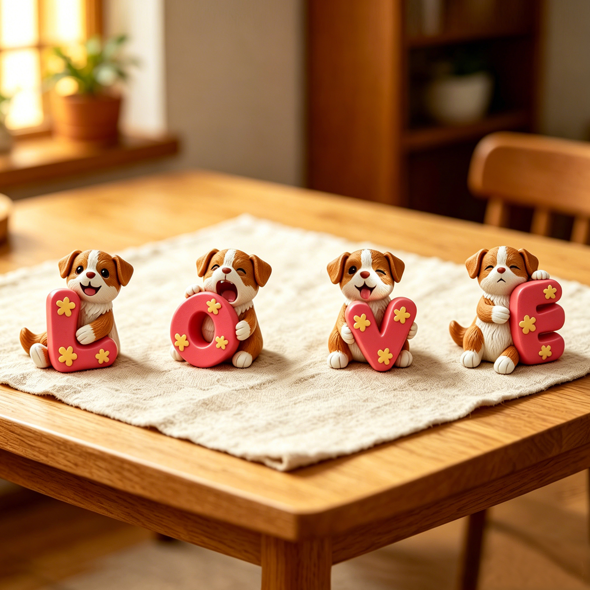 Cute 3D Custom Mini Ornaments of Characters or Pets | Made of resin, compatible with cars and offices, multi-purpose for dashboard/desktop/hanging, cartoon theme, perfect for Valentine's Day gifts.