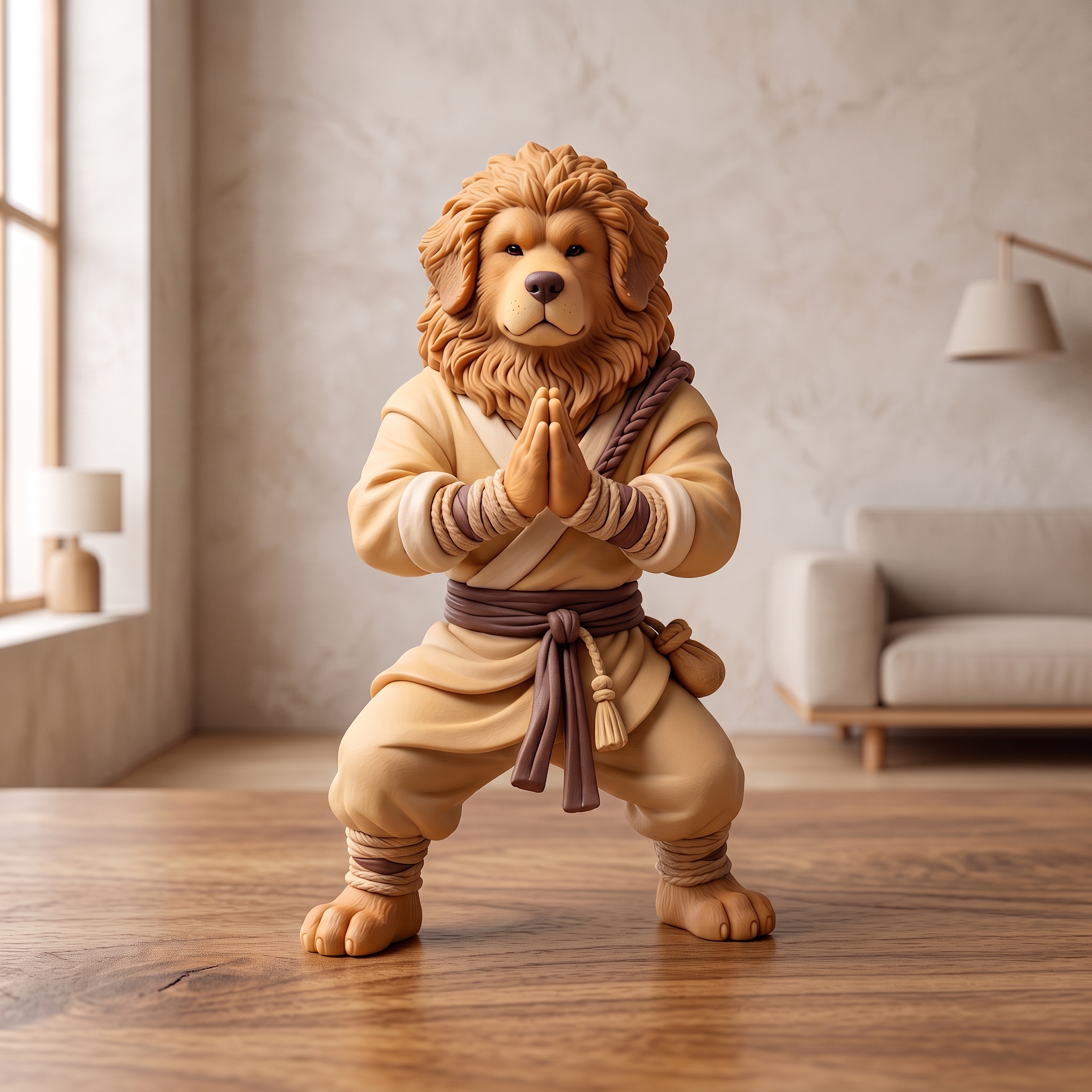 Customizable Pet Anthropomorphic Desk Figurine –  Fantasy Style