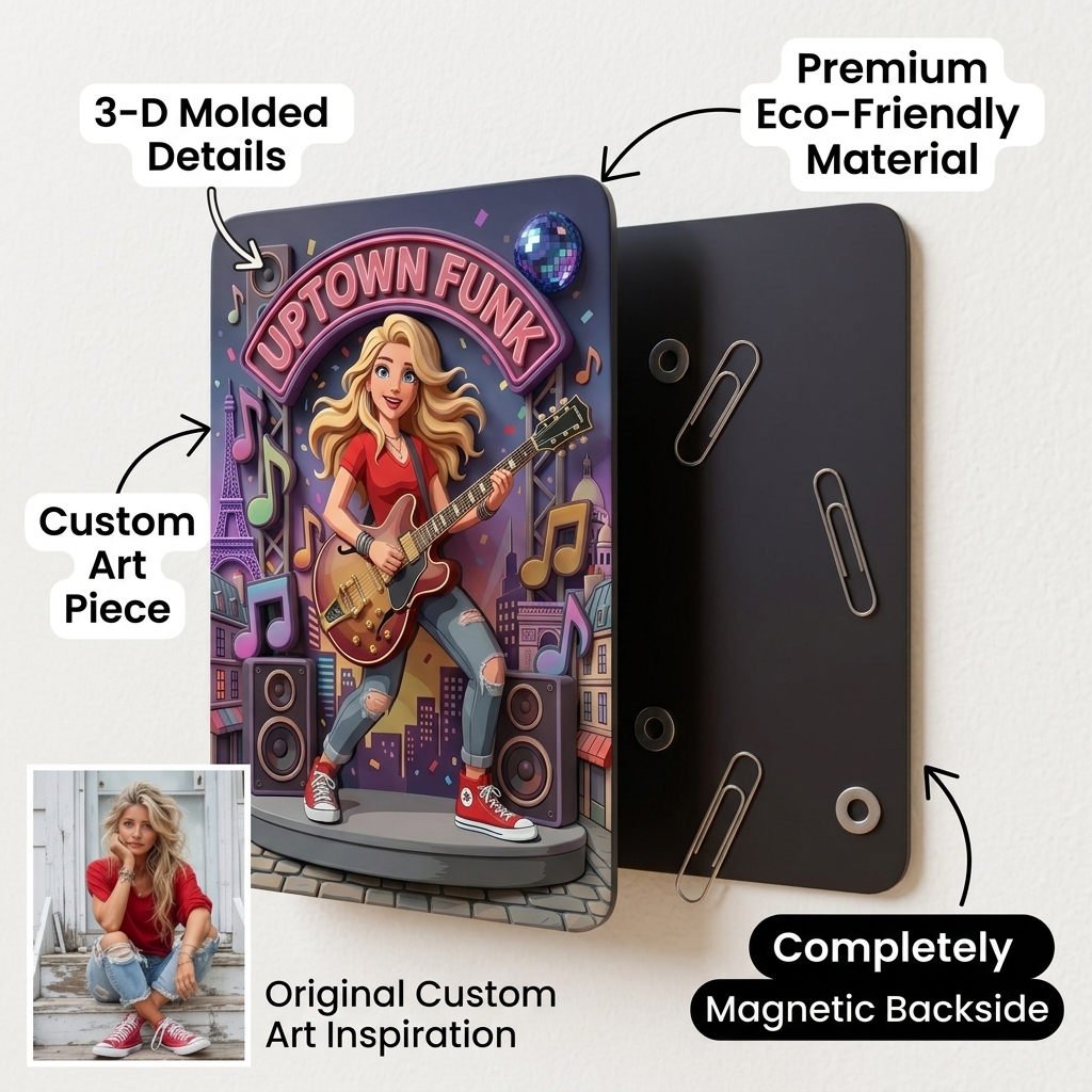 Customized 3D Cartoon Fridge Magnets | Customizable with family photos, pet photos, couple photos | Unique hand-painted 3D embossed commemorative gifts, suitable for holidays, birthdays, anniversaries, and other occasions.
