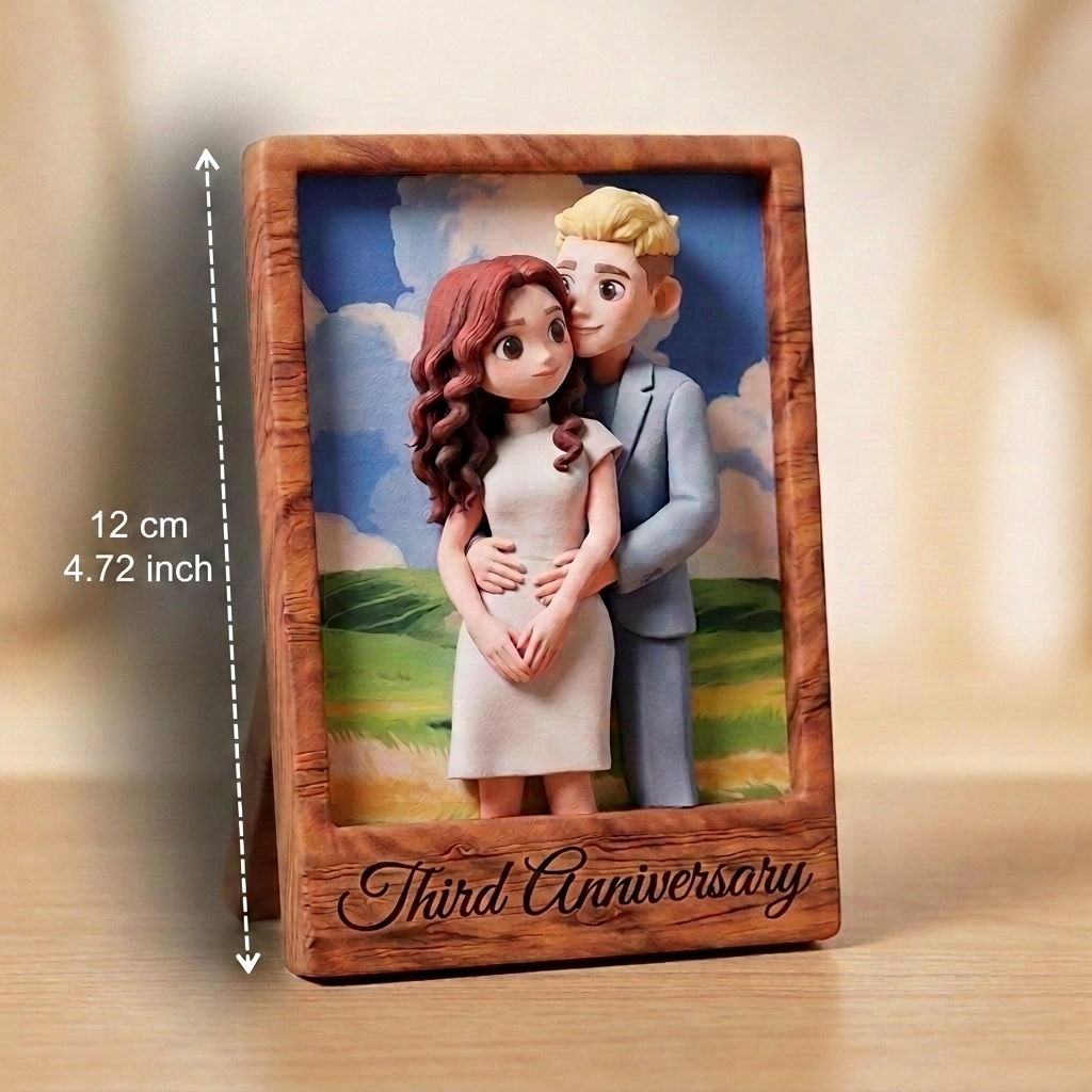 Customized personalized 3D relief artwork (not 2D flat products)