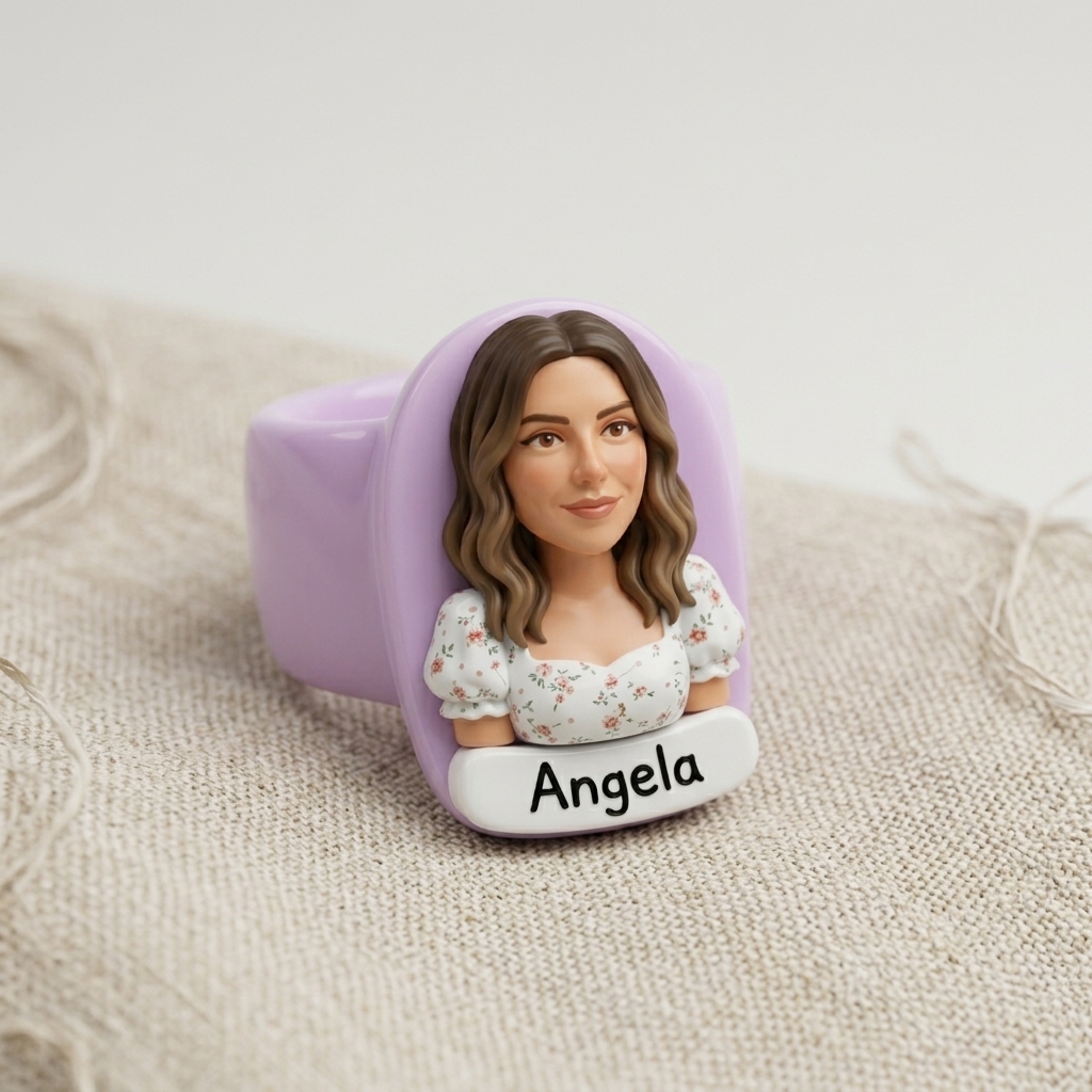 Personalized 3D figurine rings, custom commemorative jewelry, and meaningful gifts for couples.