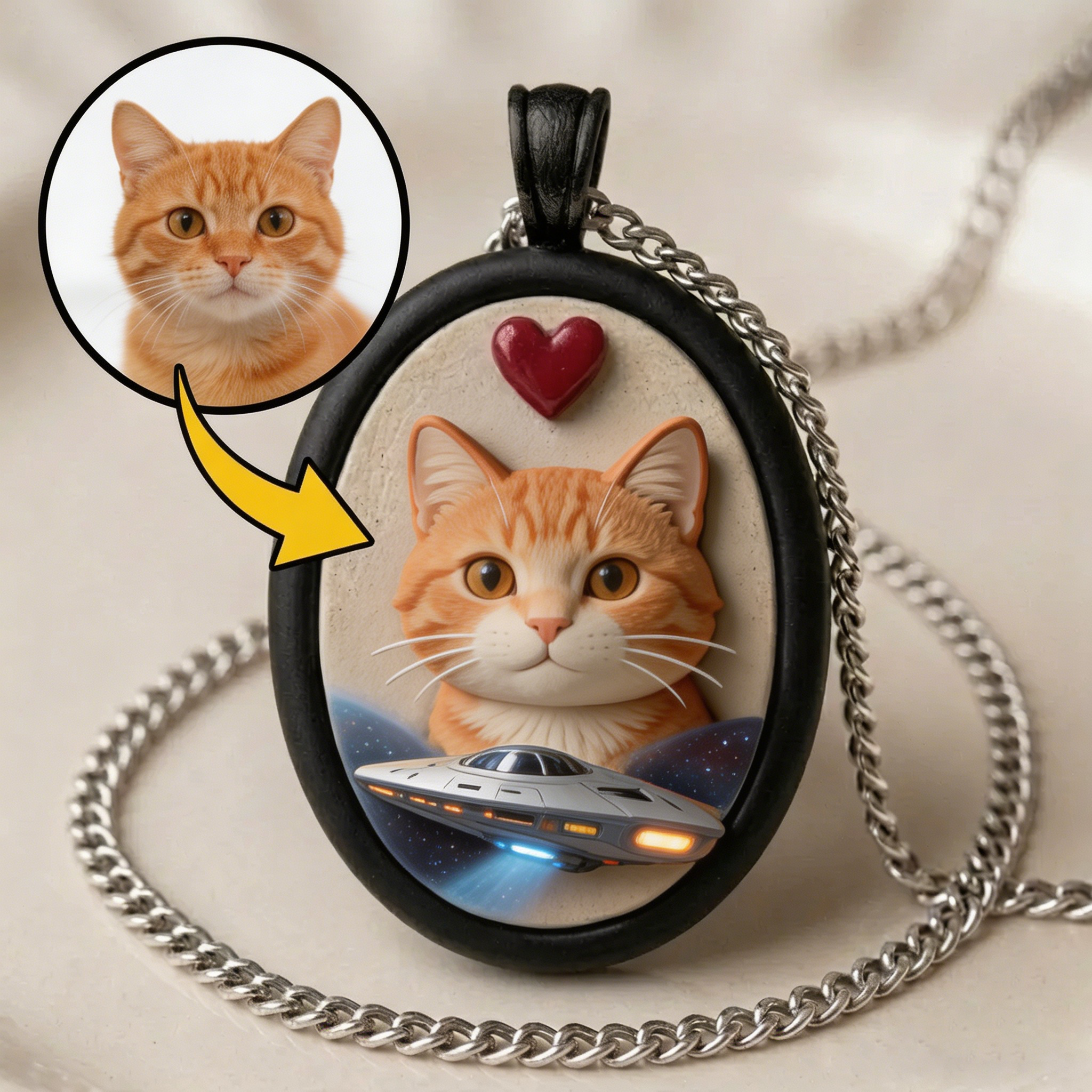 Personalized necklaces, customizable pet pendants, dog and cat portrait necklaces, commemorative gifts, and the perfect present for pet lovers.
