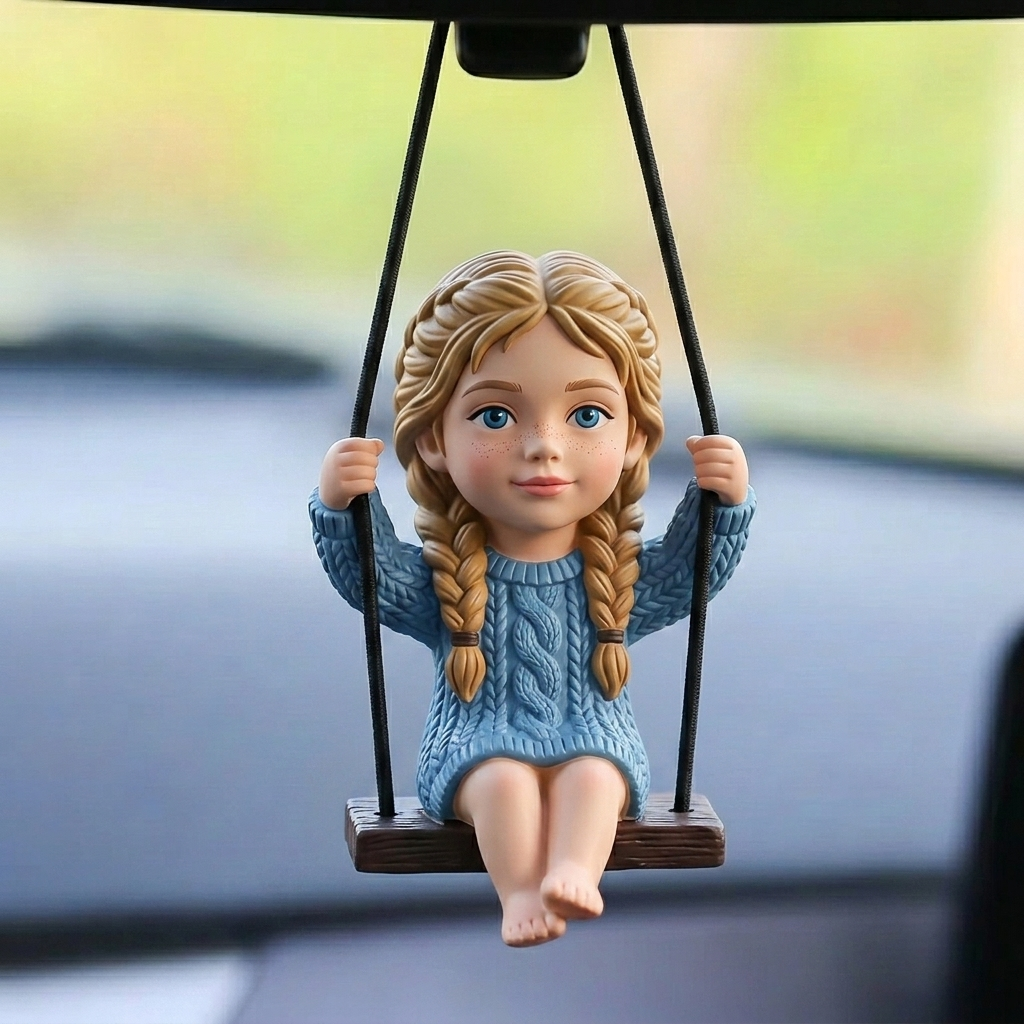Cute 3D Custom Mini Ornaments of Characters or Pets | Made of resin, compatible with cars and offices, multi-purpose for dashboard/desktop/hanging, cartoon theme, perfect for Valentine's Day gifts.