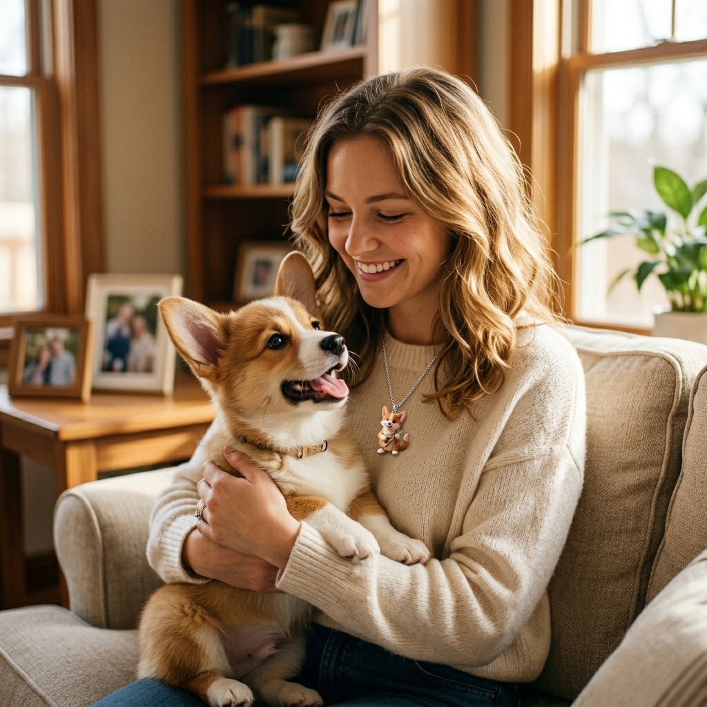 Personalized pet necklaces, customizable pet pendants, dog and cat portrait necklaces, commemorative gifts, and the perfect present for pet lovers.