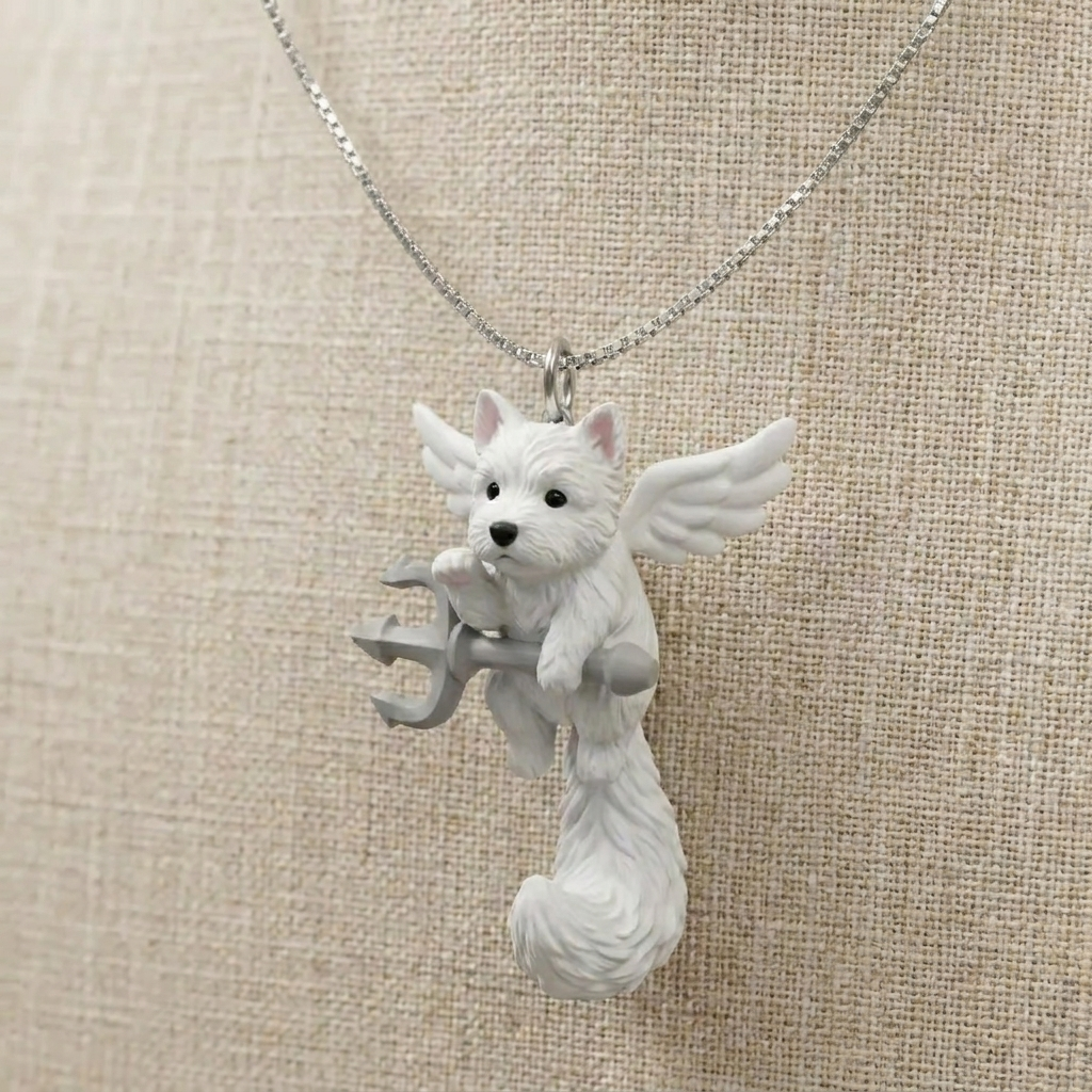 Personalized Pet Necklace – Custom 3D Puzzle Pendant for Pet Lovers