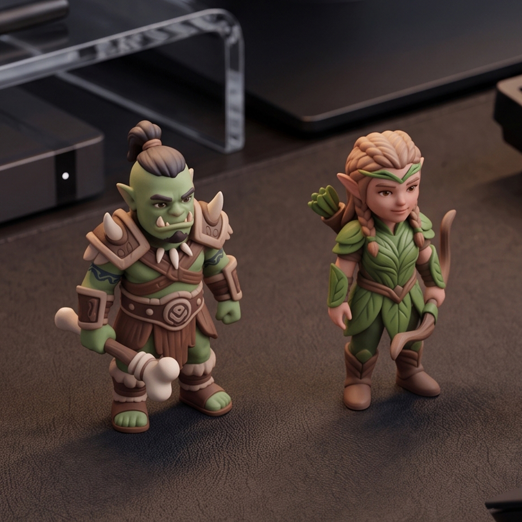 Custom 3D Character Figures Figurine – Fantasy RPG Style