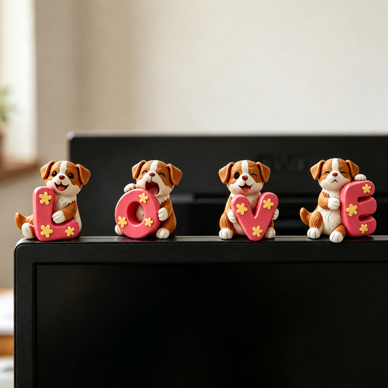 Cute 3D Custom Mini Ornaments of Characters or Pets | Made of resin, compatible with cars and offices, multi-purpose for dashboard/desktop/hanging, cartoon theme, perfect for Valentine's Day gifts.