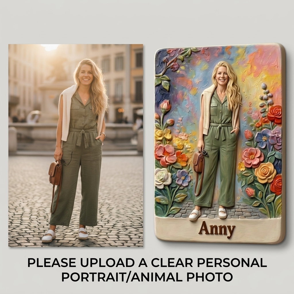 Customized 3D Cartoon Fridge Magnets | Customizable with family photos, pet photos, couple photos | Unique hand-painted 3D embossed commemorative gifts, suitable for holidays, birthdays, anniversaries, and other occasions.