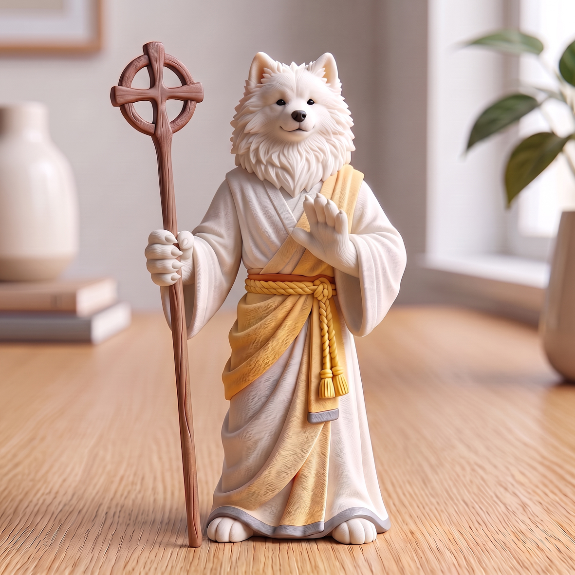 Customizable Pet Anthropomorphic Desk Figurine –  Fantasy Style