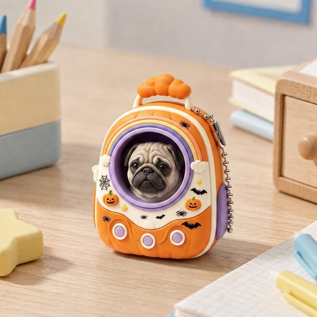 Custom 3D Clicky Pet Fidget Toy Keychain