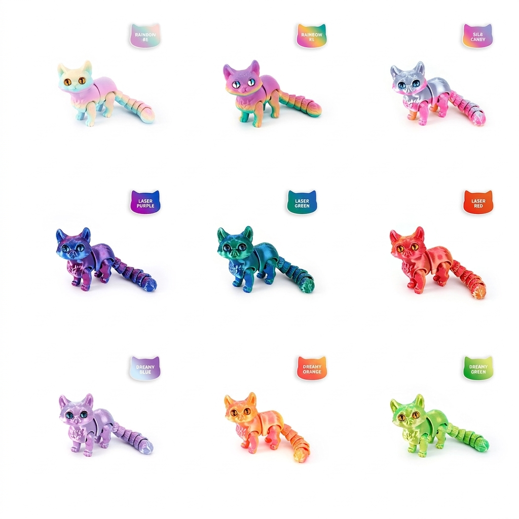 The Ultimate Collection of 3D-Printed Toys: Cute New Cat Designs, Children's Toys, Models, Realistic Animal Replicas, and Gifts