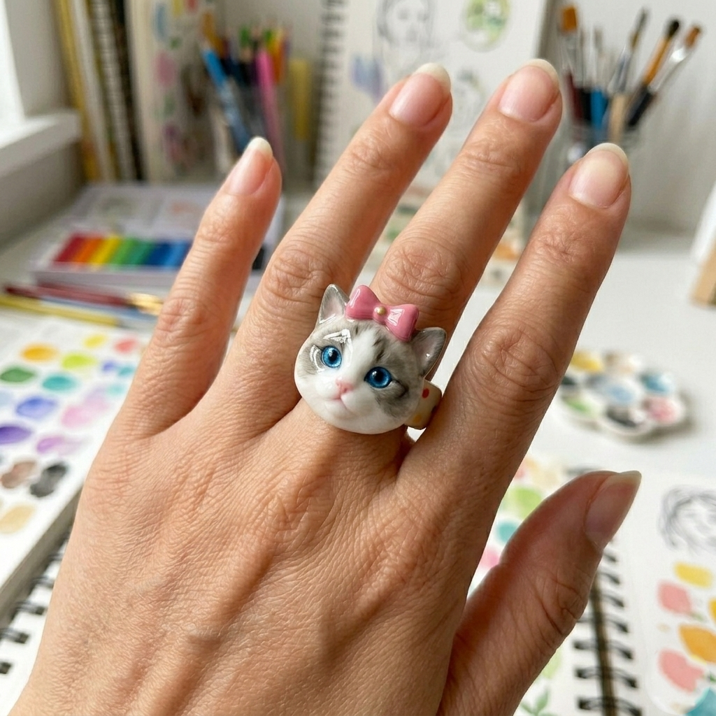 Personalized 3D figurine rings, custom commemorative jewelry, and meaningful gifts for couples.