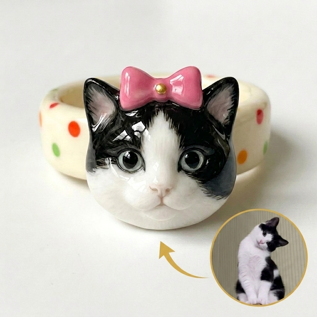 Personalized 3D figurine rings, custom commemorative jewelry, and meaningful gifts for couples.