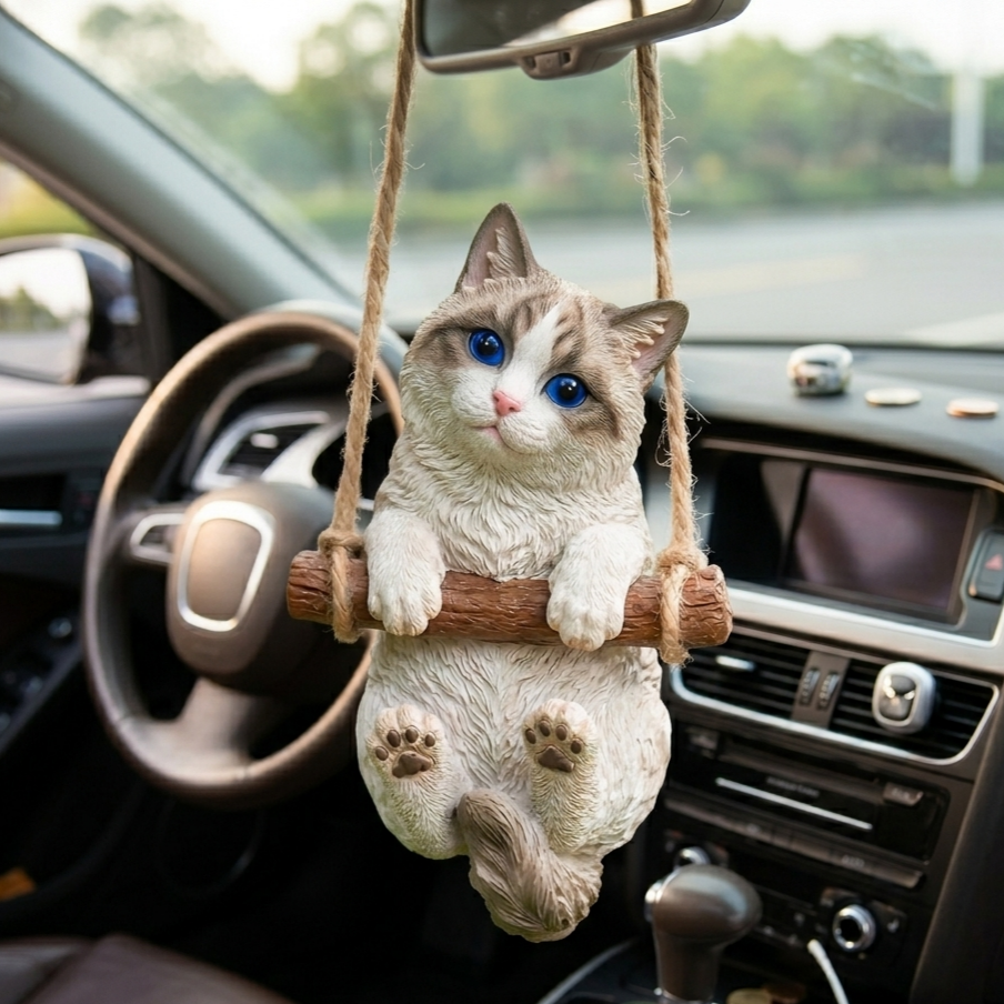 Cute 3D Custom Mini Ornaments of Characters or Pets | Made of resin, compatible with cars and offices, multi-purpose for dashboard/desktop/hanging, cartoon theme, perfect for Valentine's Day gifts.