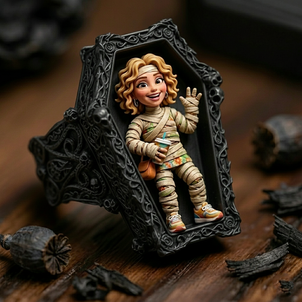 Personalized 3D figurine rings, custom commemorative jewelry, and meaningful gifts for couples.