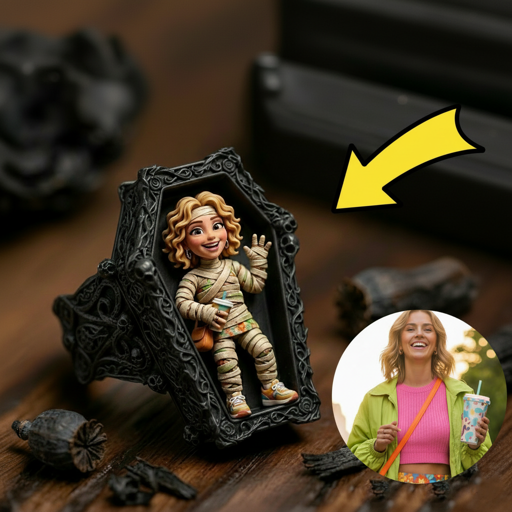 Personalized 3D figurine rings, custom commemorative jewelry, and meaningful gifts for couples.