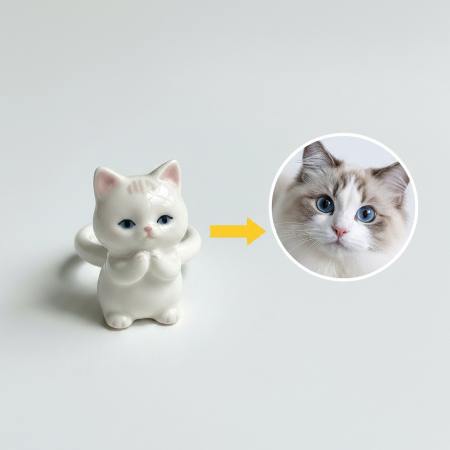 Personalized 3D figurine rings, custom commemorative jewelry, and meaningful gifts for couples.