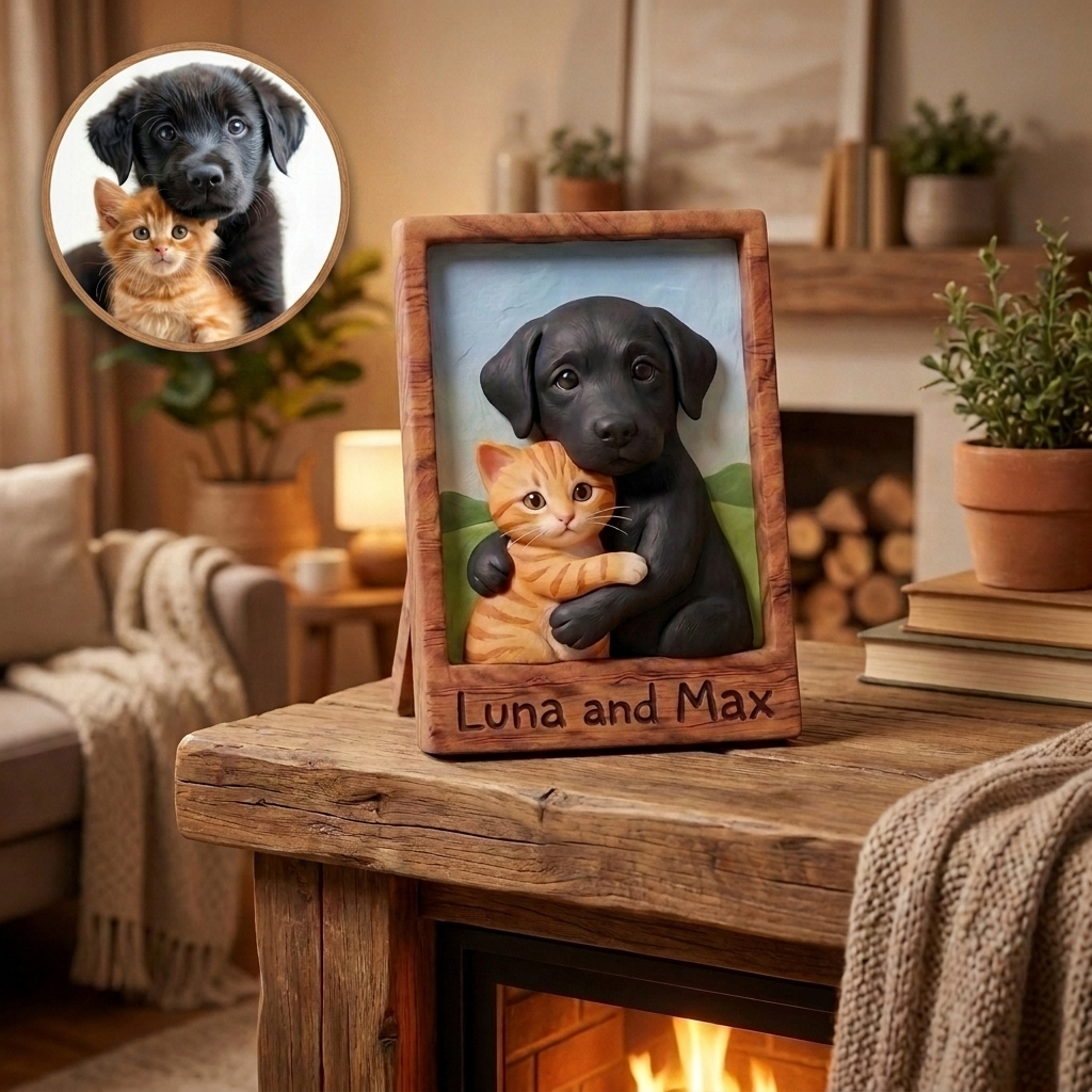Customized personalized 3D relief artwork (not 2D flat products)