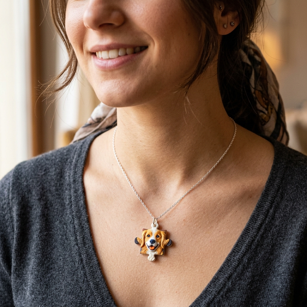 Personalized necklaces, customizable pet pendants, dog and cat portrait necklaces, commemorative gifts, and the perfect present for pet lovers.