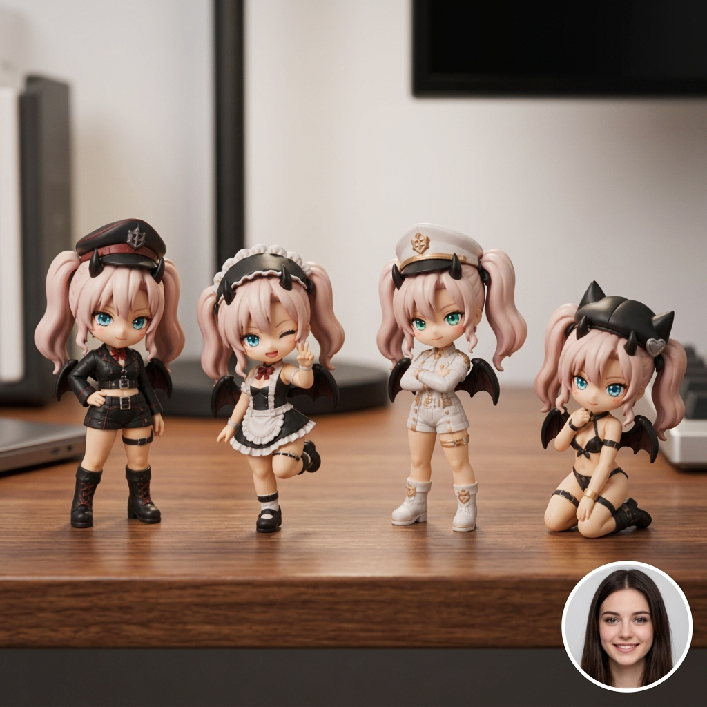 Customizable Anime Desk Figurine – Multiple Styles