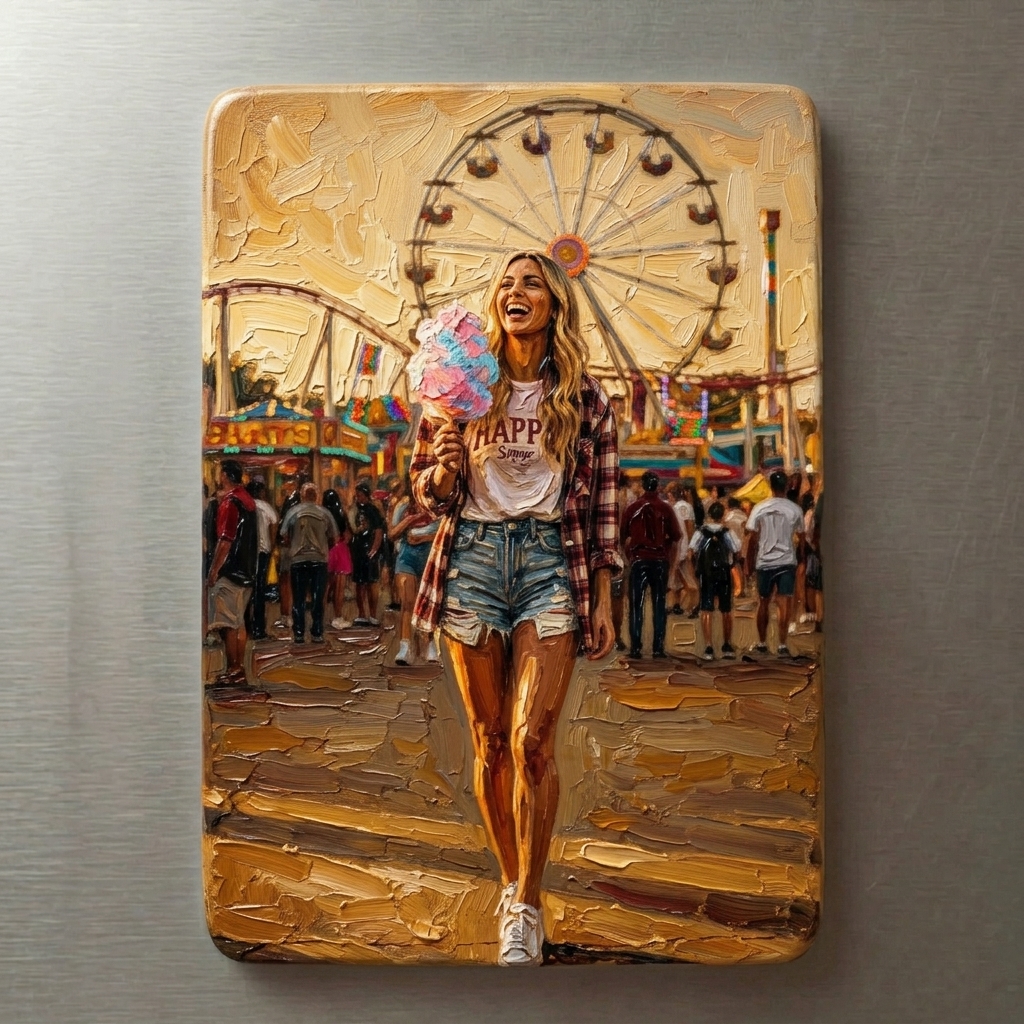 Customized 3D Cartoon Fridge Magnets | Customizable with family photos, pet photos, couple photos | Unique hand-painted 3D embossed commemorative gifts, suitable for holidays, birthdays, anniversaries, and other occasions.