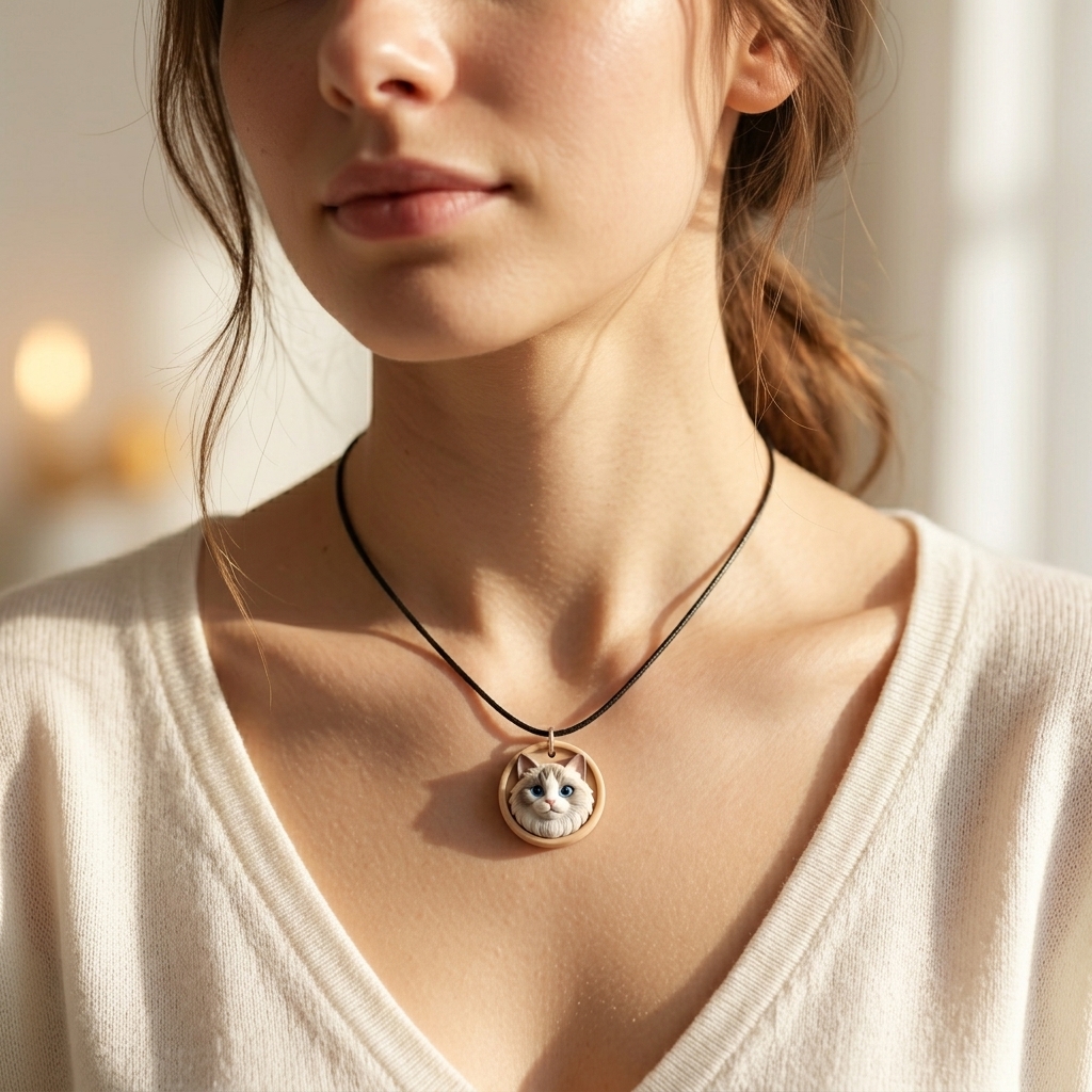 Personalized pet necklaces, customizable pet pendants, dog and cat portrait necklaces, commemorative gifts, and the perfect present for pet lovers.