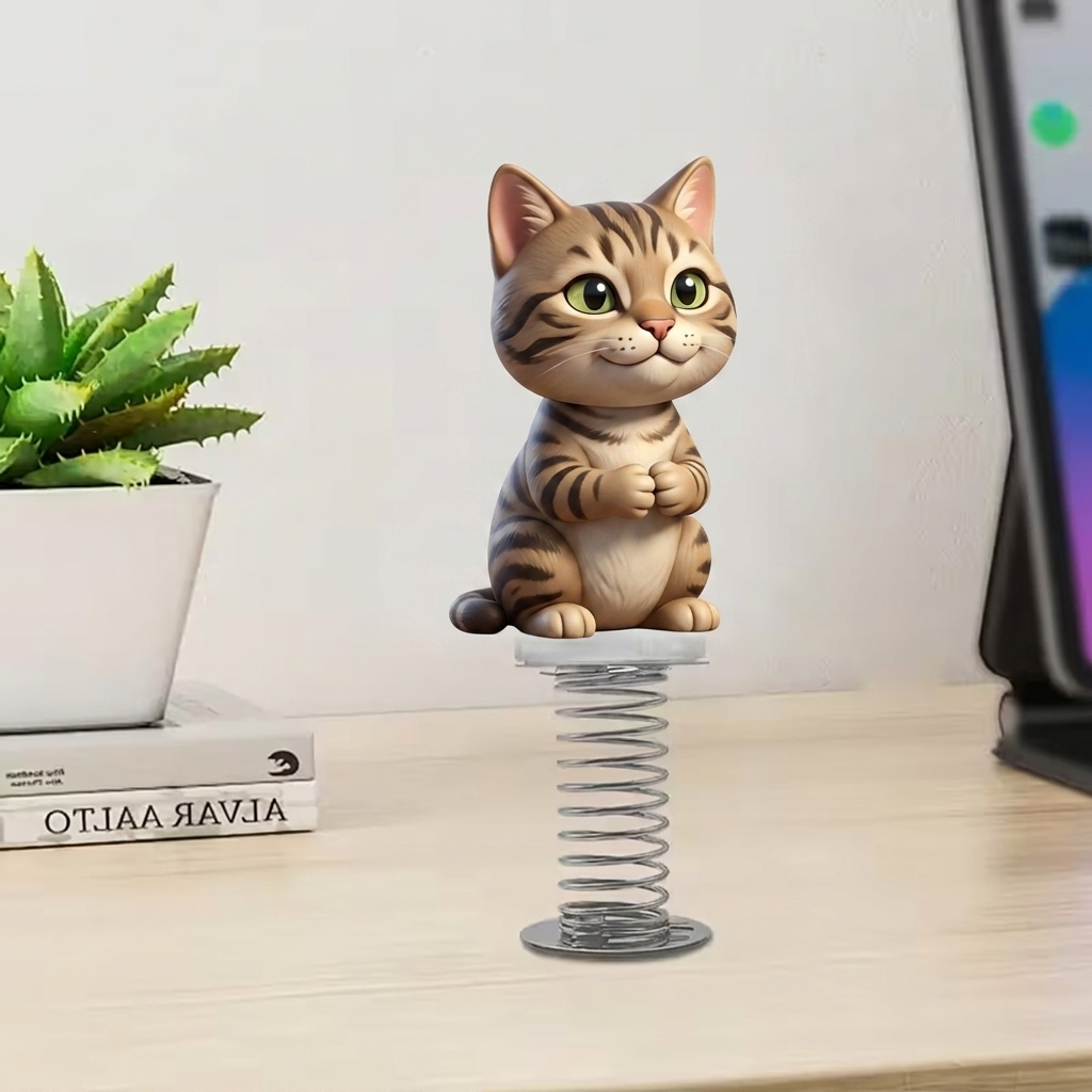 Custom 3D Character or Pet Bobblehead | Resin Material; Suitable for Cars and Offices (Dashboard/Desktop)