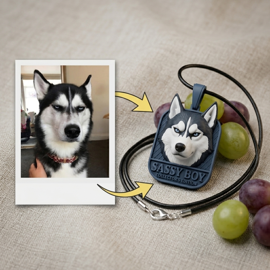 Personalized pet necklaces, customizable pet pendants, dog and cat portrait necklaces, commemorative gifts, and the perfect present for pet lovers.